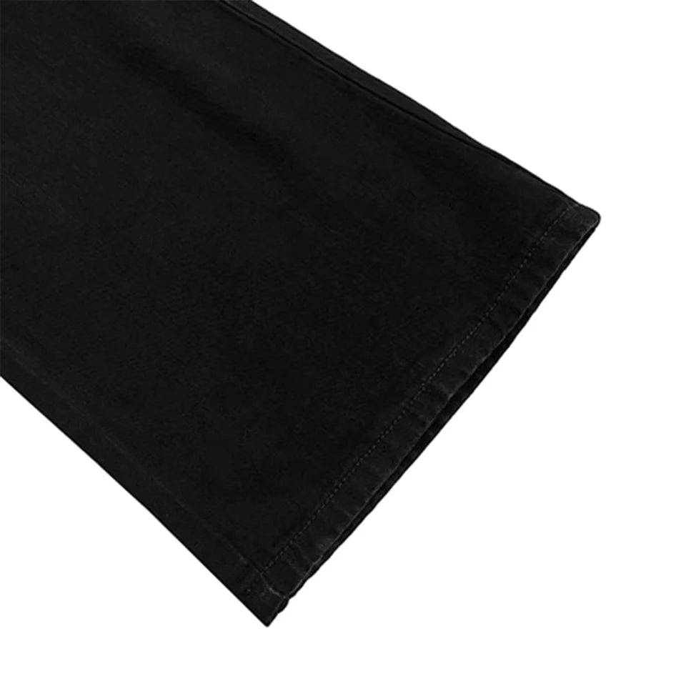 Calça Denim “Leopard Stacked”