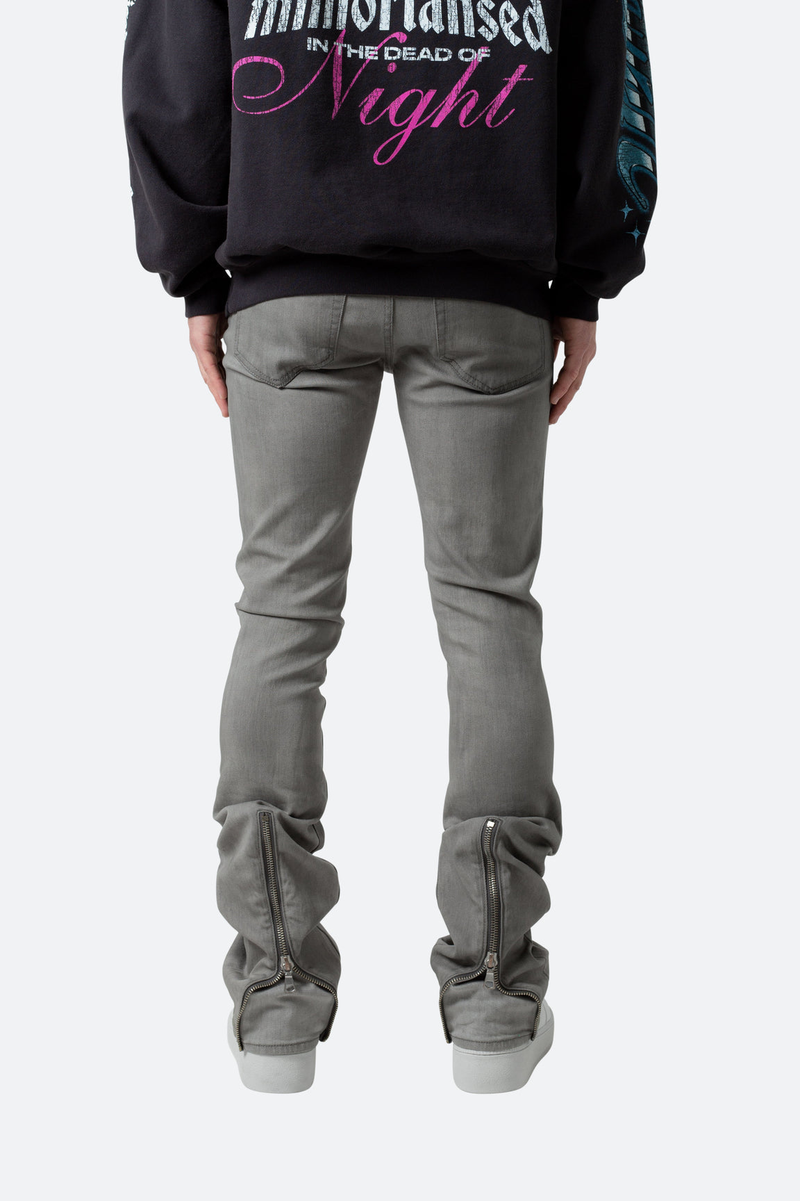 Calça Convertible Skinny Denim “Grey”