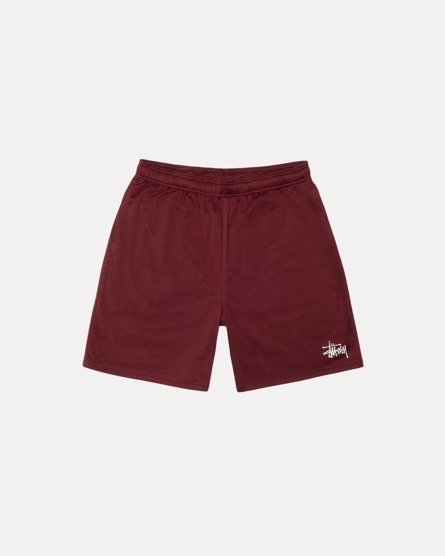 Stussy Basic Mesh Shorts “Dark Red”