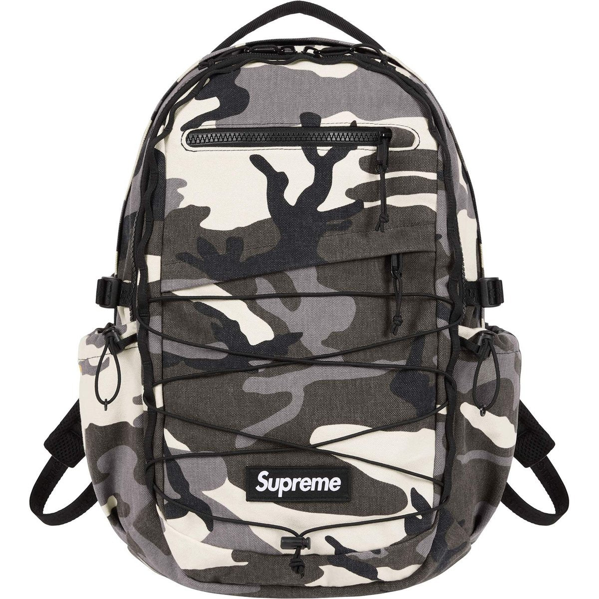 Supreme Logo Backpack “Snow Camo”