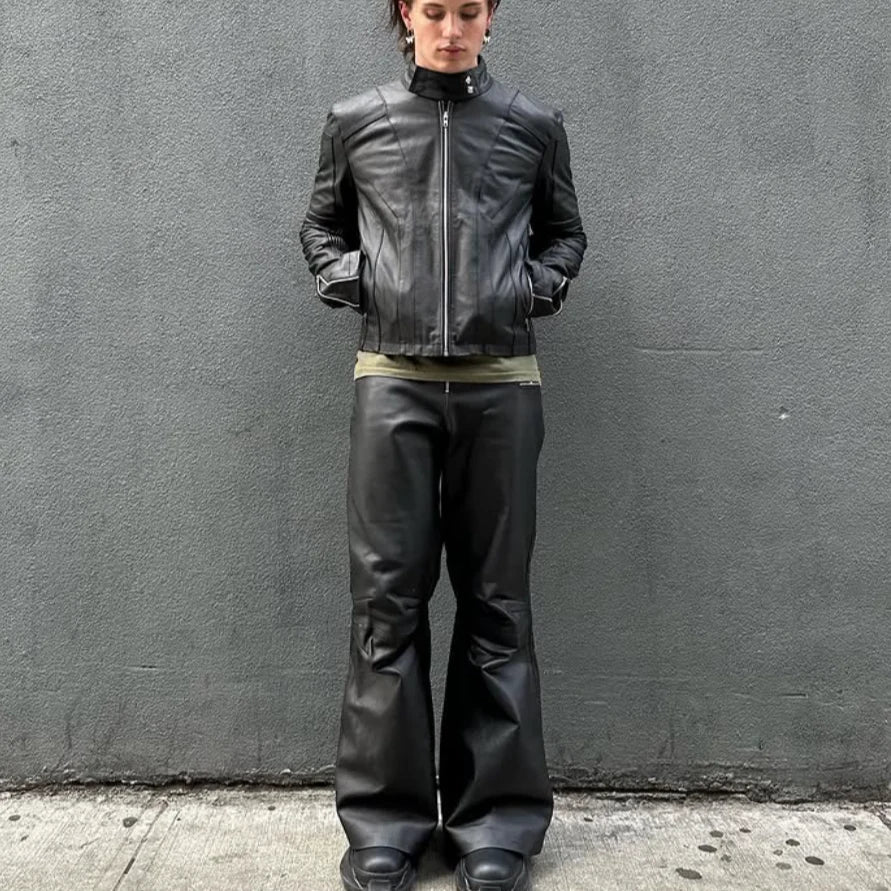 PHTMNE Calça Leather “Slate”