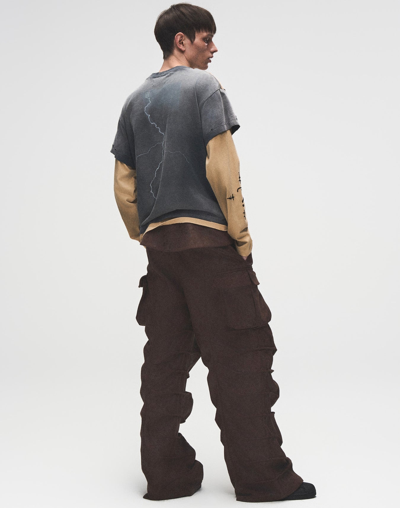 Birth of a Royal Child Distressed Long-sleeve Tee “Stained”