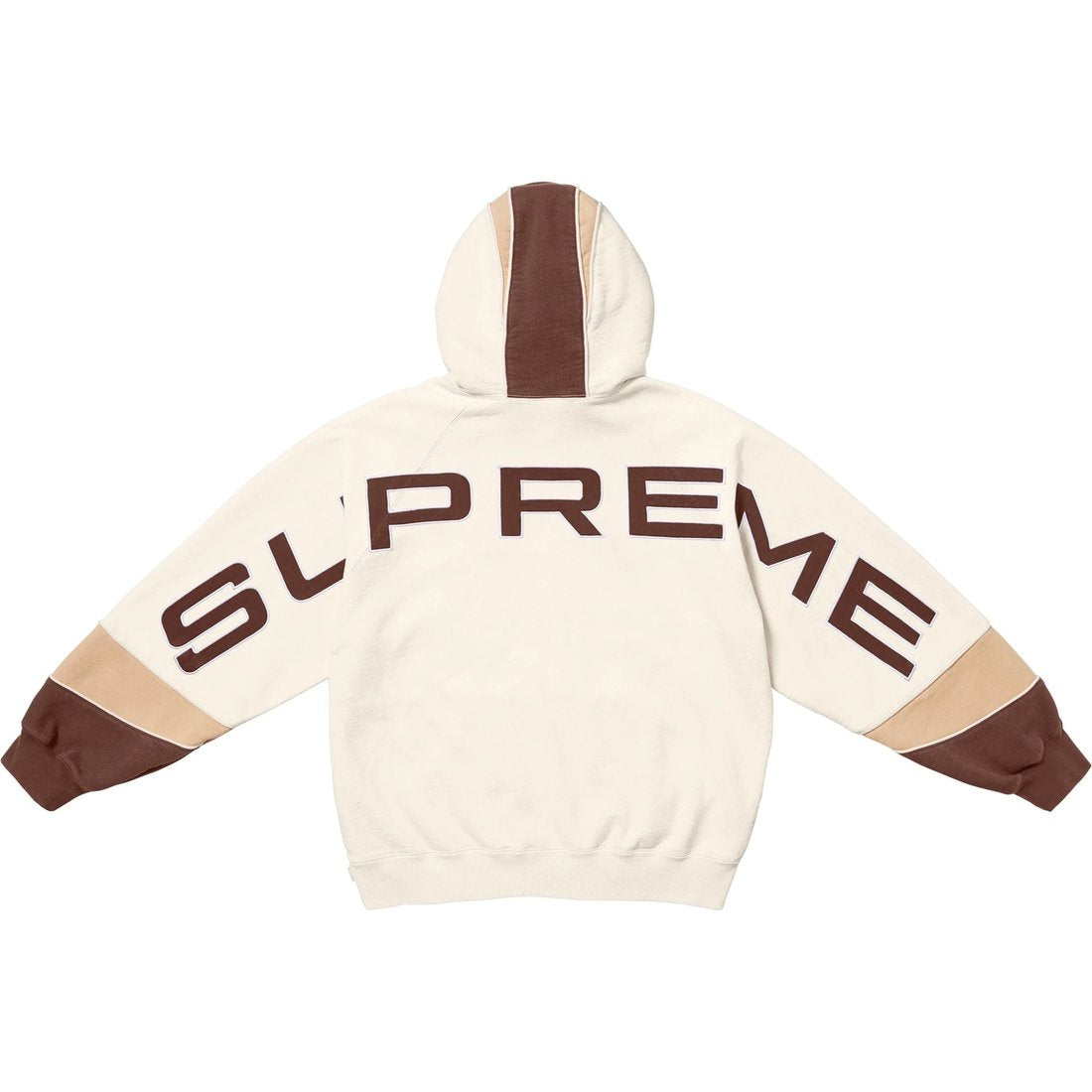 Supreme Paneled Hooded Sweatshirt “Natural”