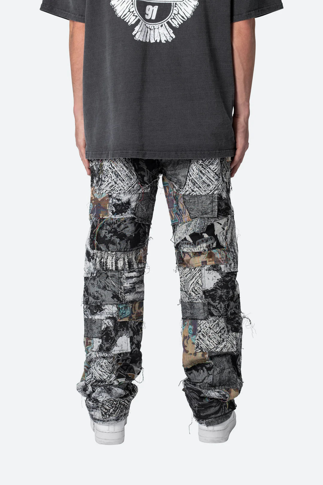 Calça Paneled Blanket “Black/White”