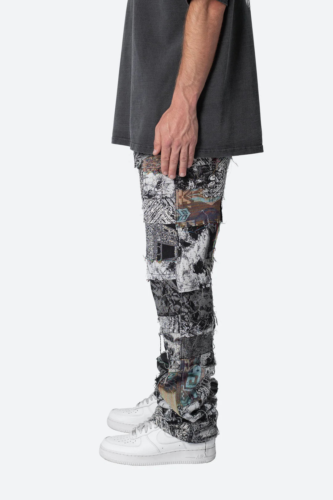 Calça Paneled Blanket “Black/White”