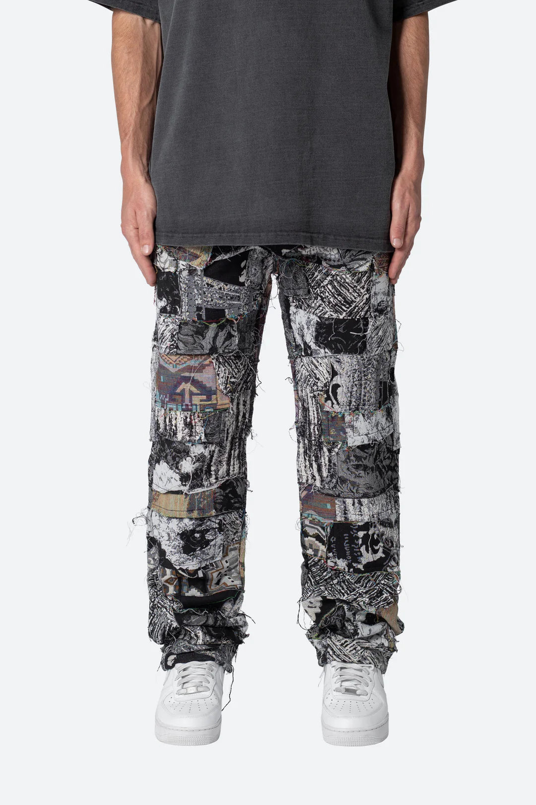Calça Paneled Blanket “Black/White”