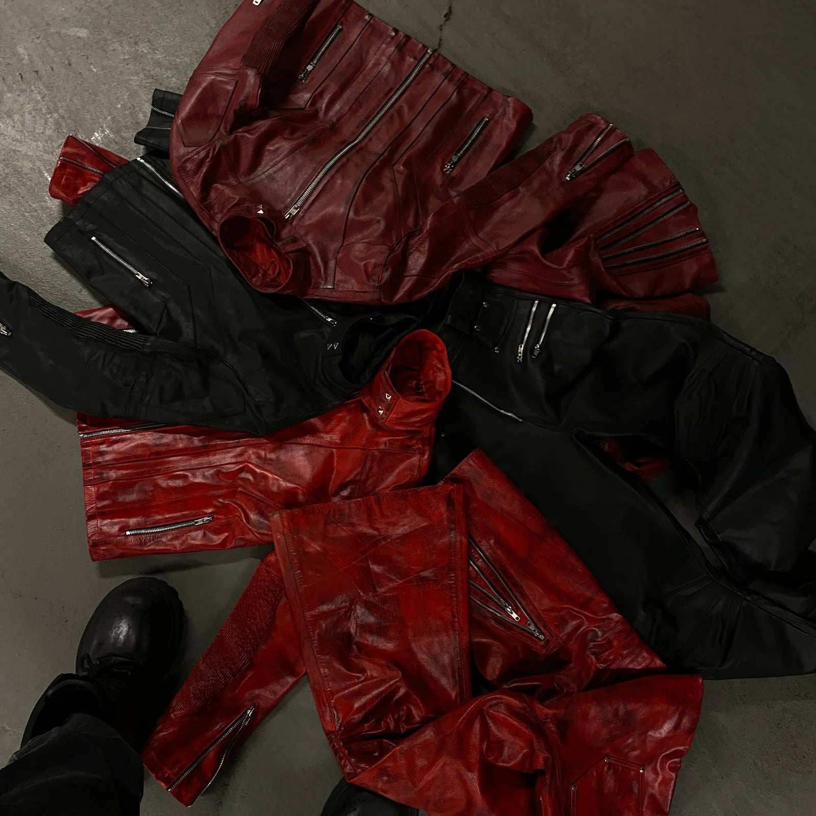 PHTMNE Calça Leather “Slate”