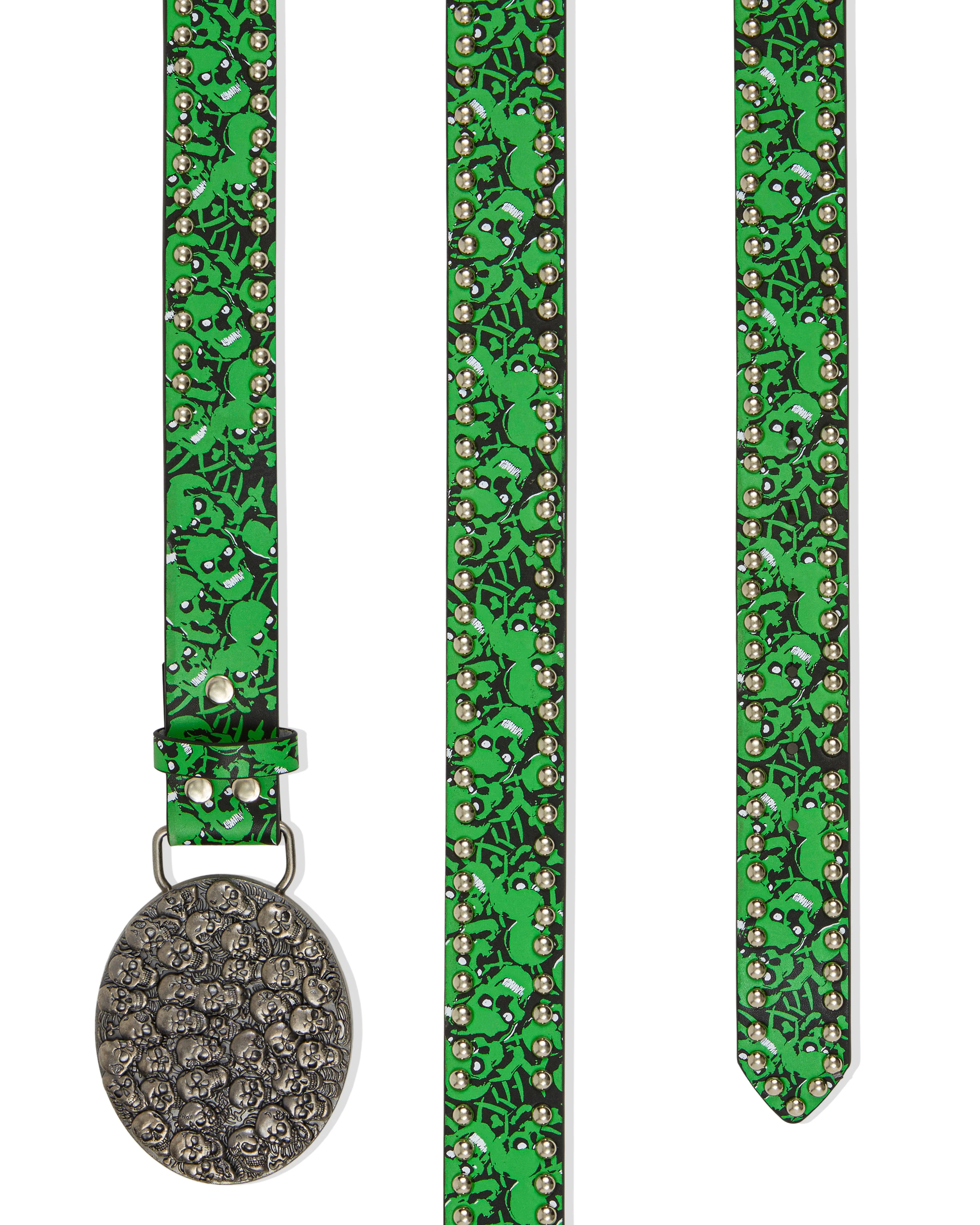 Stolen Arts Skullpile Belt “Green Glow”