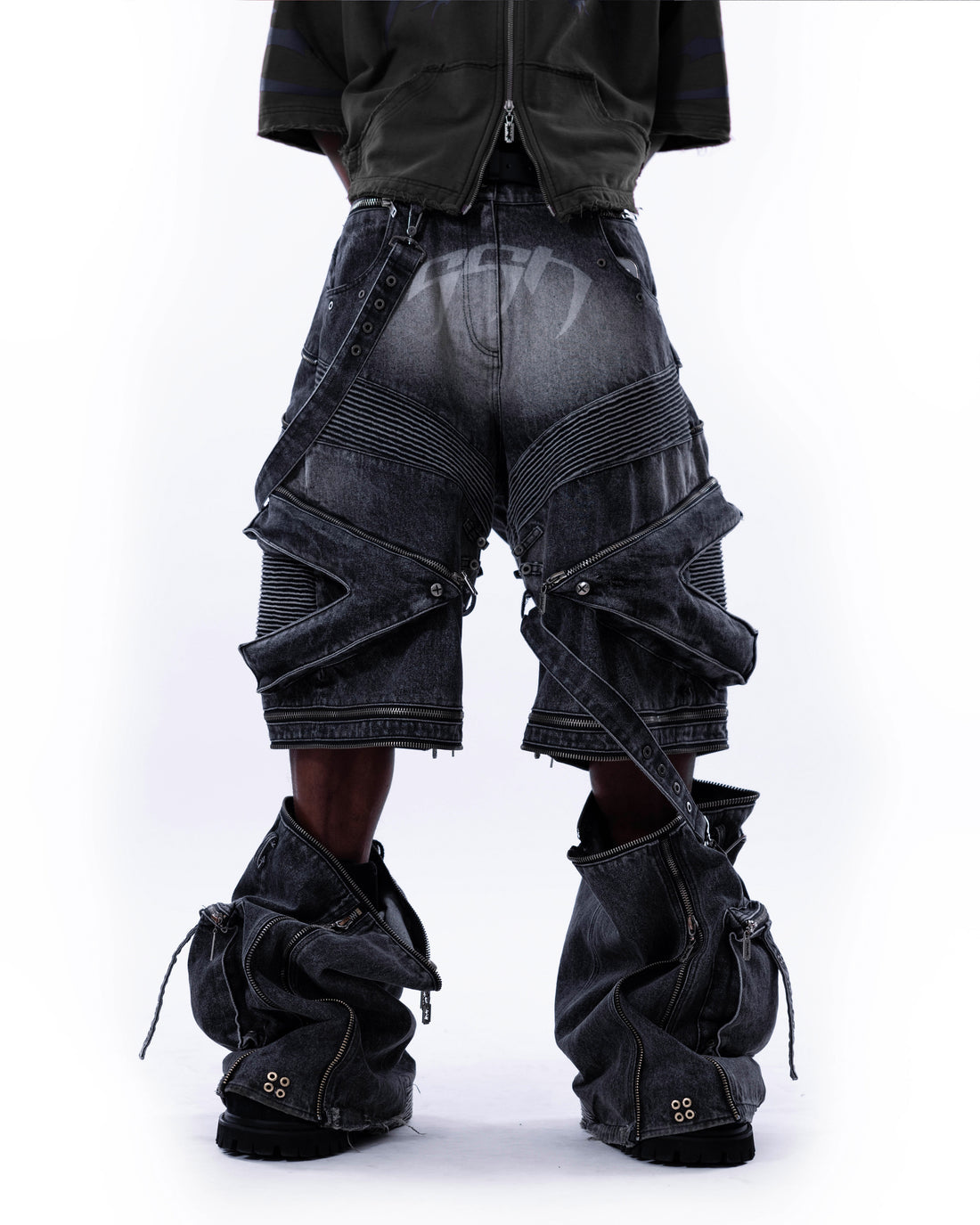 Satsun Night Heavy-Duty Denim Pants “Washed Black”