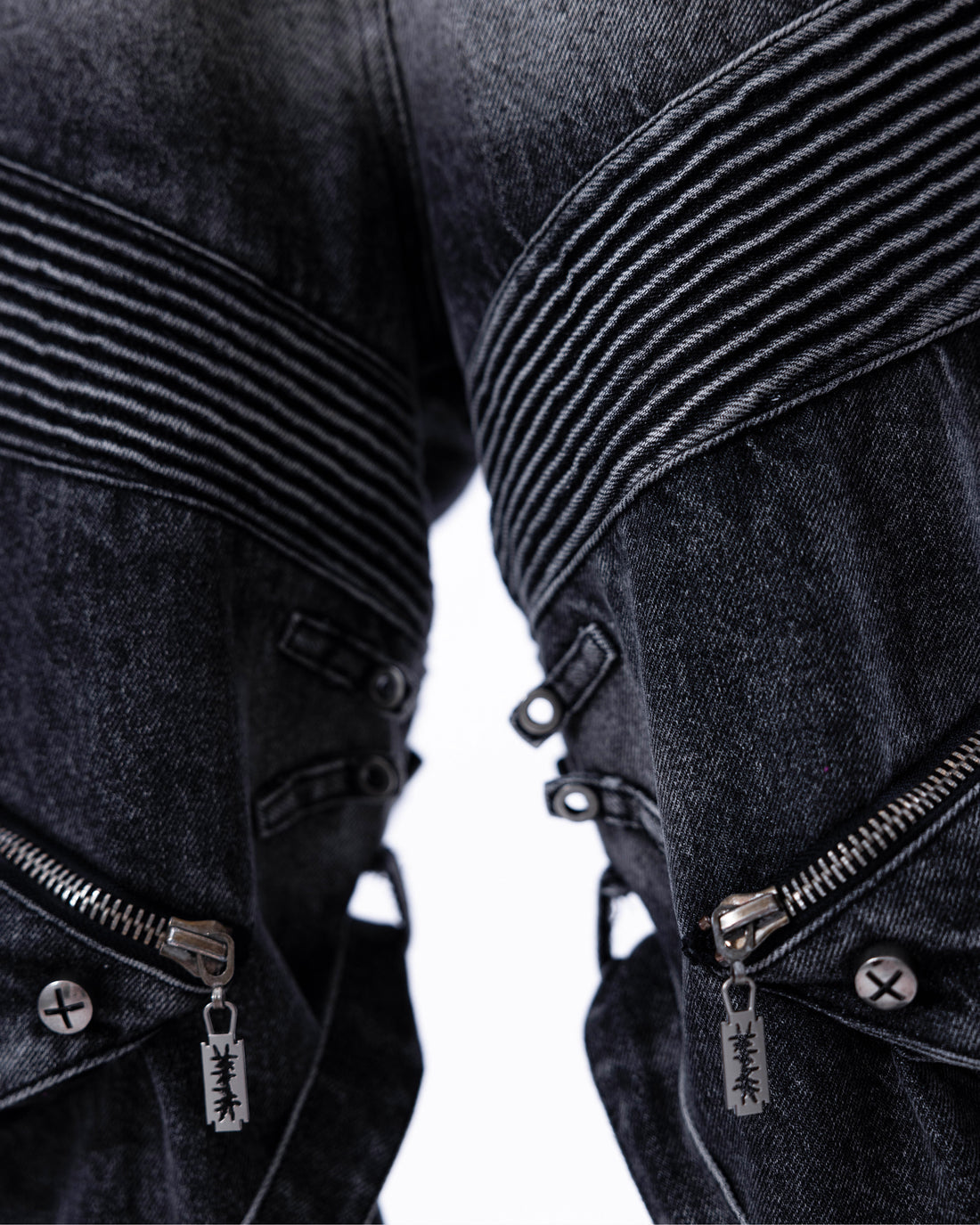 Satsun Night Heavy-Duty Denim Pants “Washed Black”