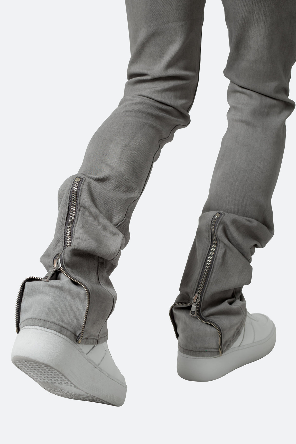 Calça Convertible Skinny Denim “Grey”