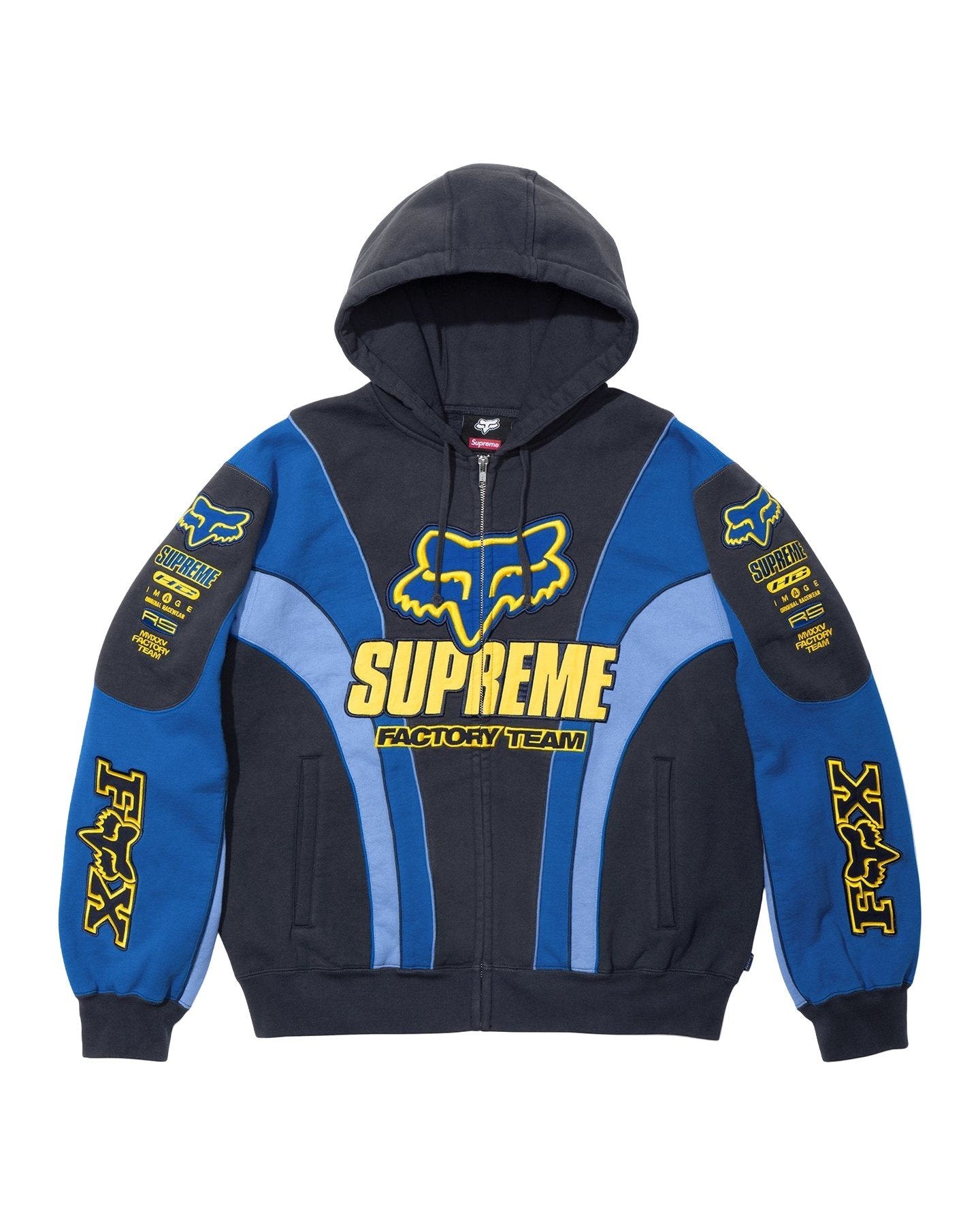 Supreme X Fox Racing Zip-Up “Navy”