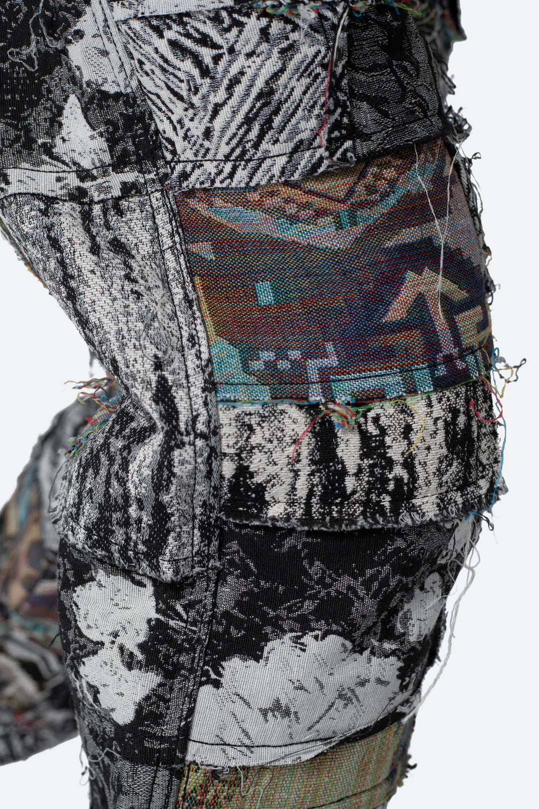 Calça Paneled Blanket “Black/White”