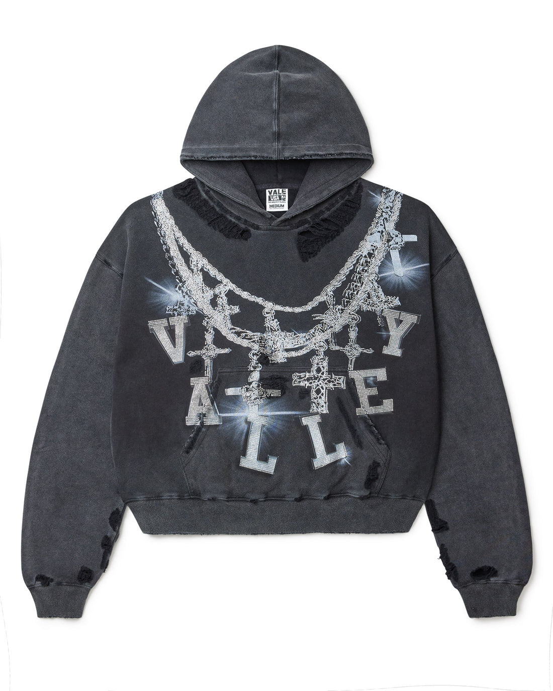 Vale Lives Forever Big Chain Hoodie “Black”