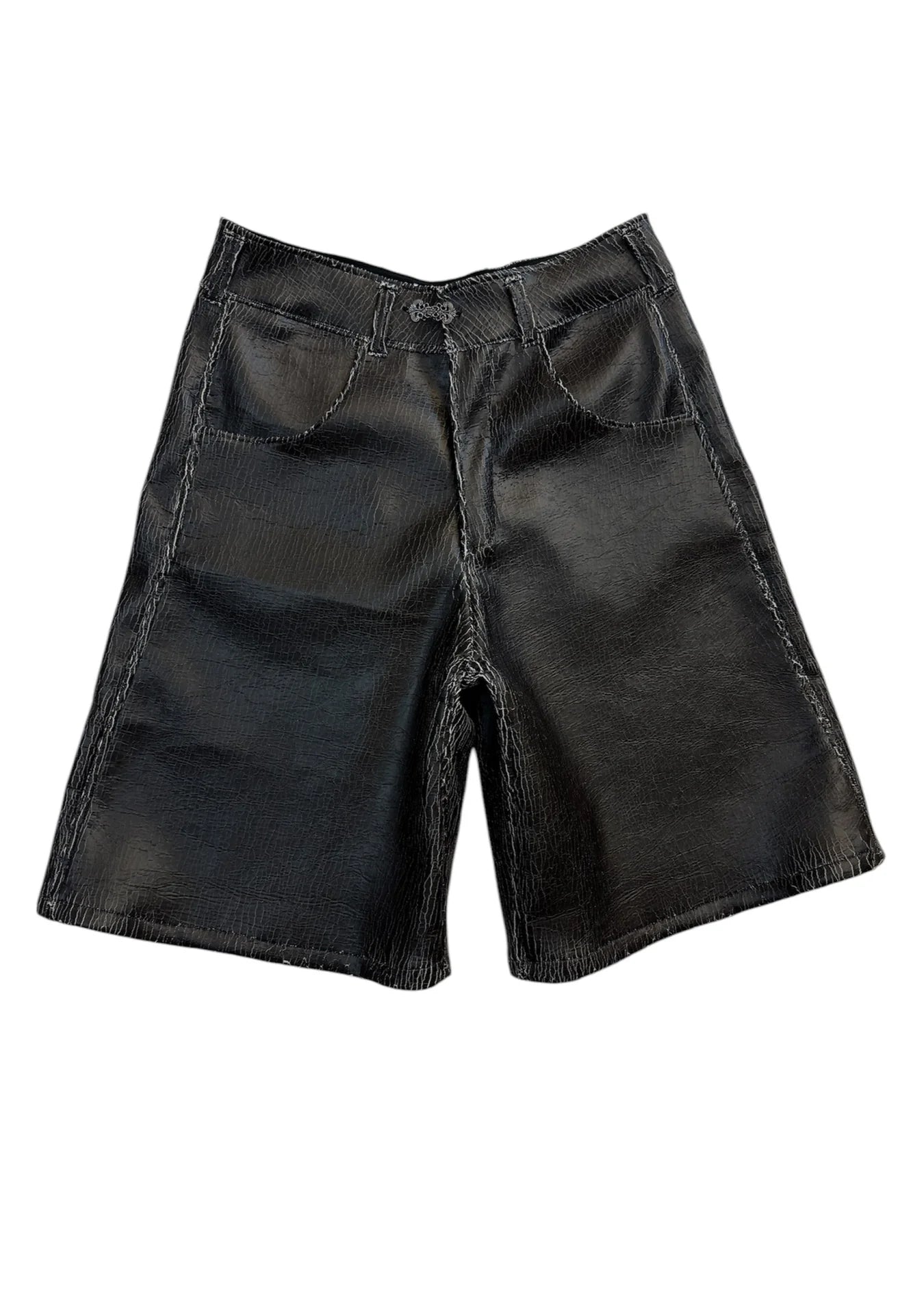 Shorts Leather “Cracked”