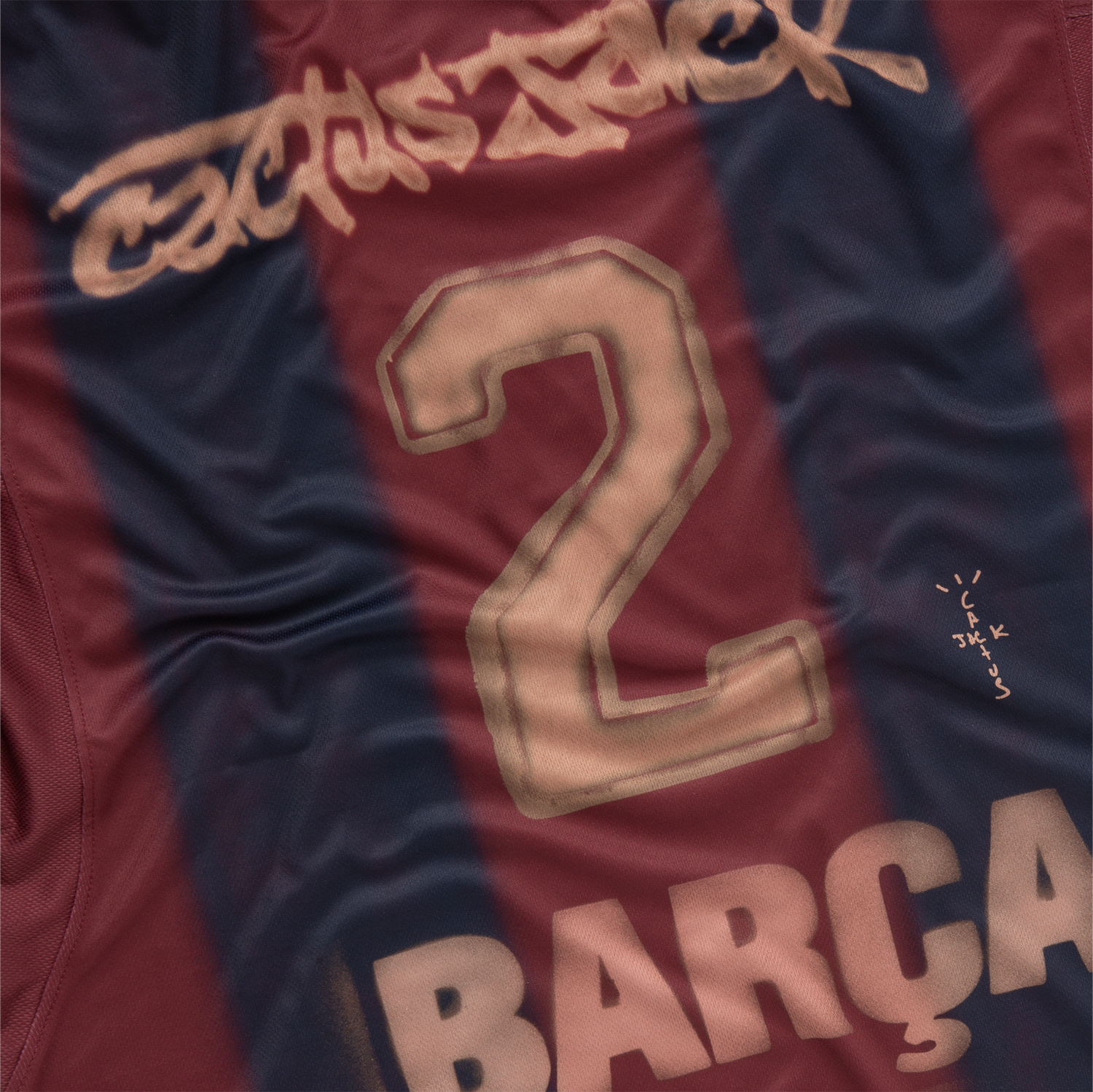 Cactus Jack X Nike X Barcelona Retro 2000/2001 Home Jersey “Skeleton”