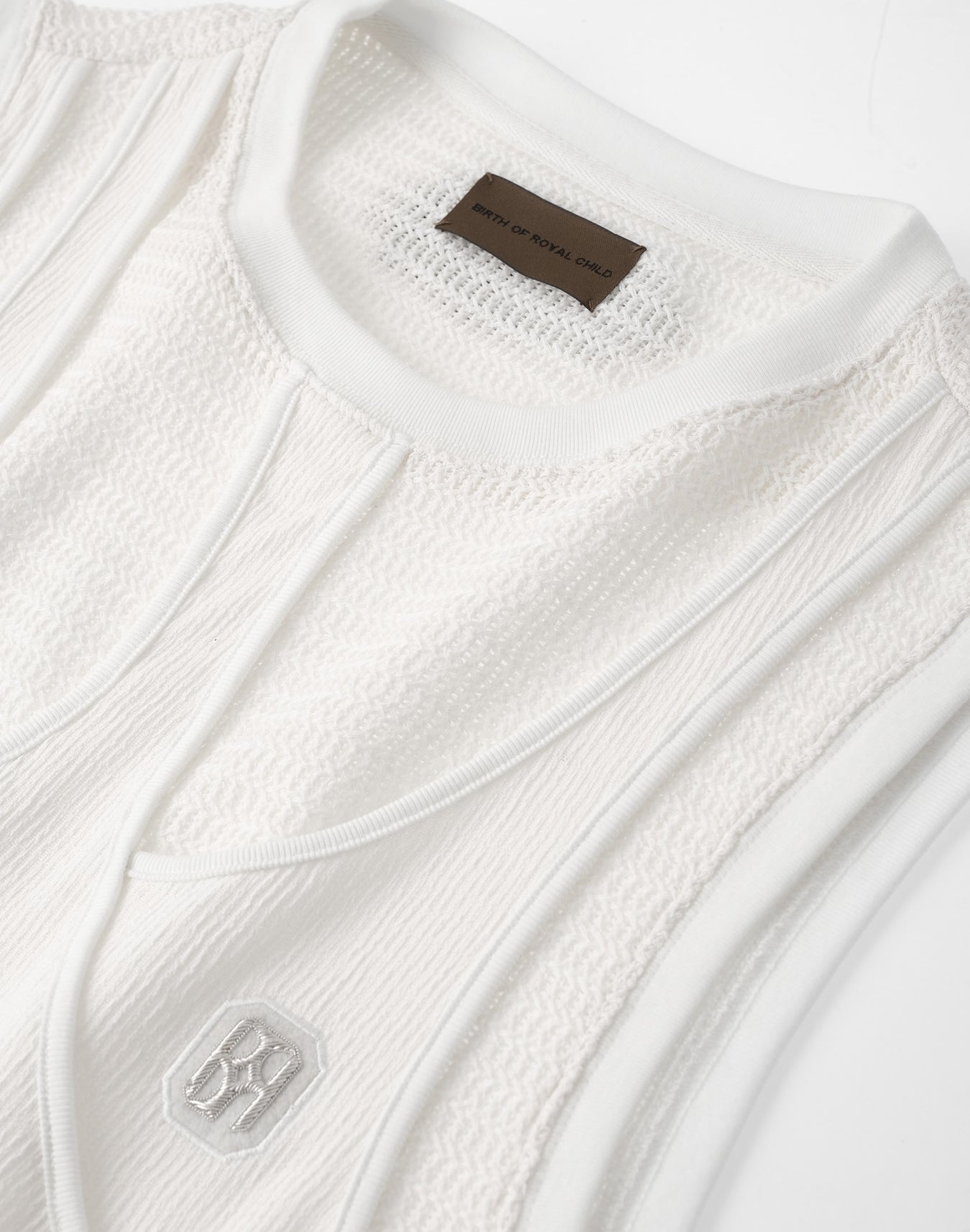 Birth of a Royal Child Fluid Layered Knit Tank In “White”