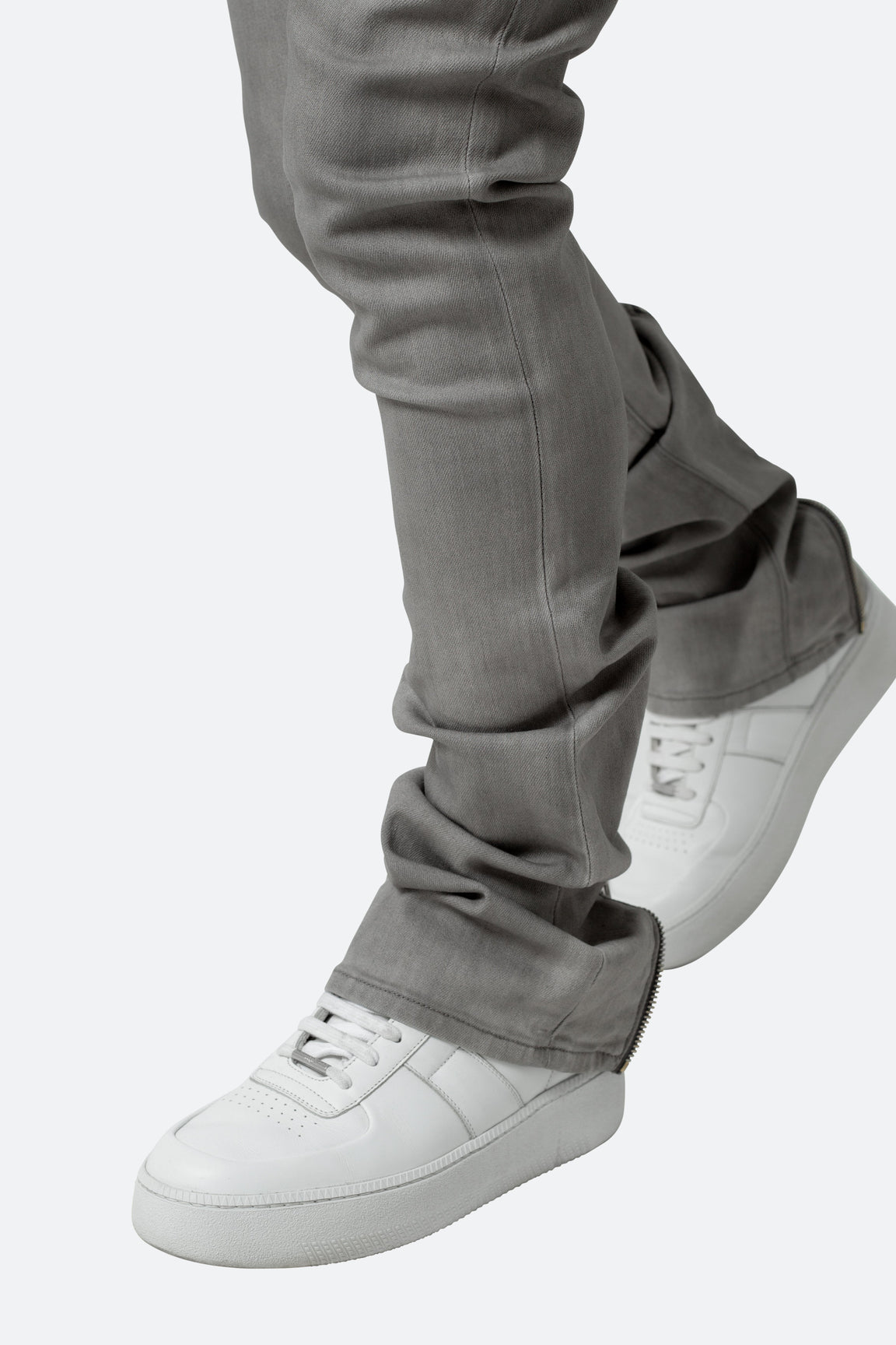 Calça Convertible Skinny Denim “Grey”
