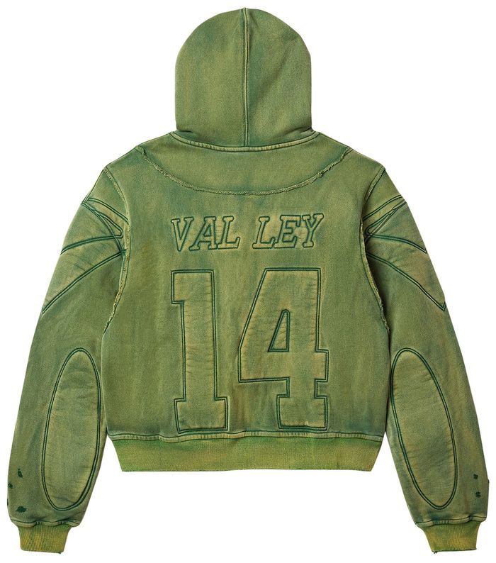Vale Forever Armor Zip Up Hoodie “Green”