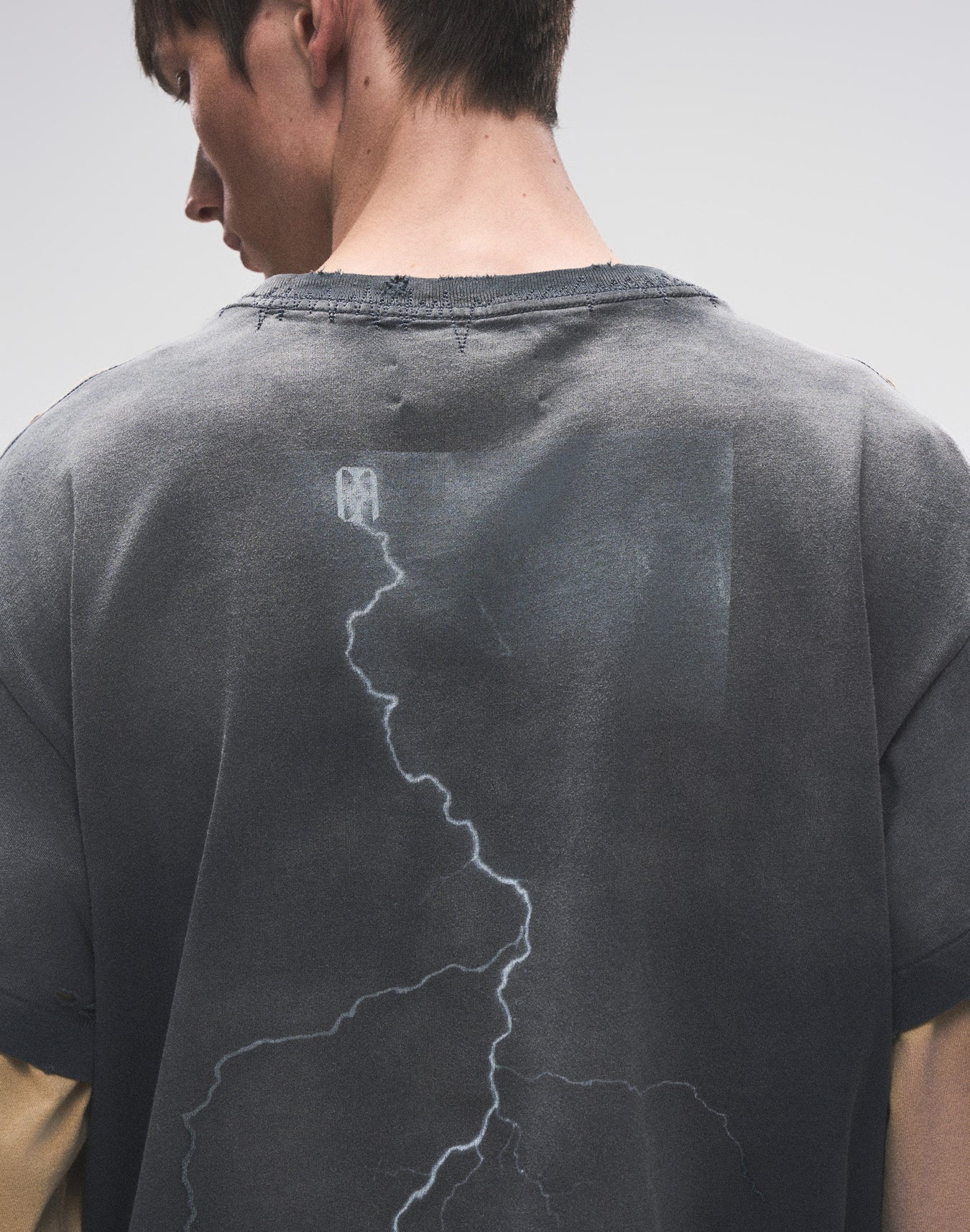 Birth of a Royal Child Distressed Long-sleeve Tee “Stained”