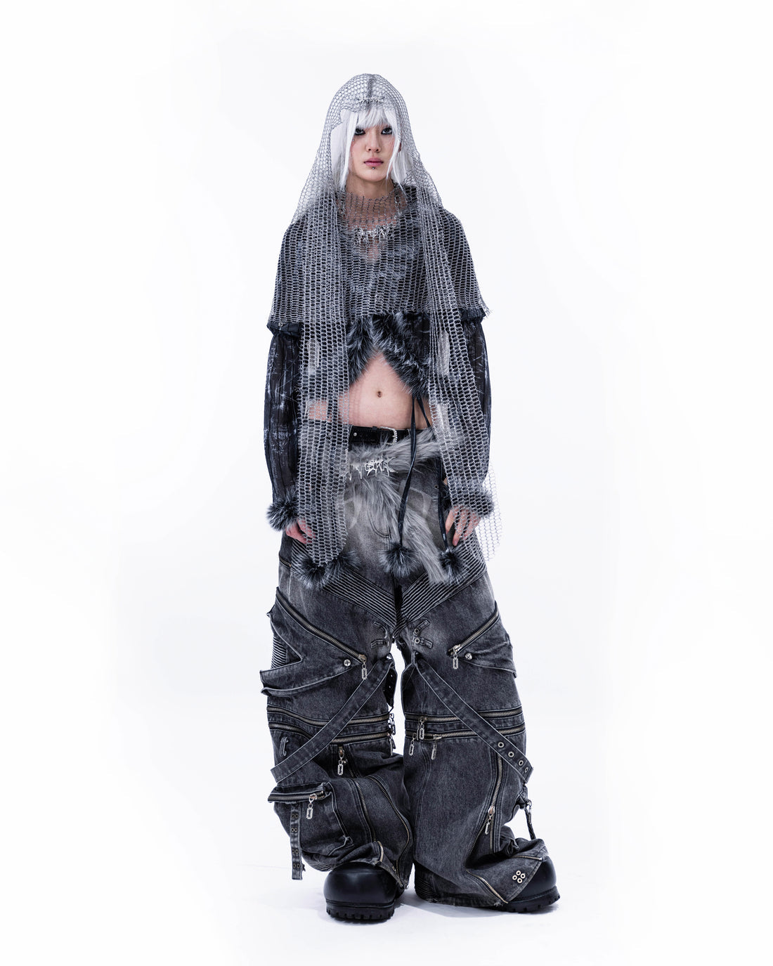 Satsun Night Heavy-Duty Denim Pants “Washed Black”