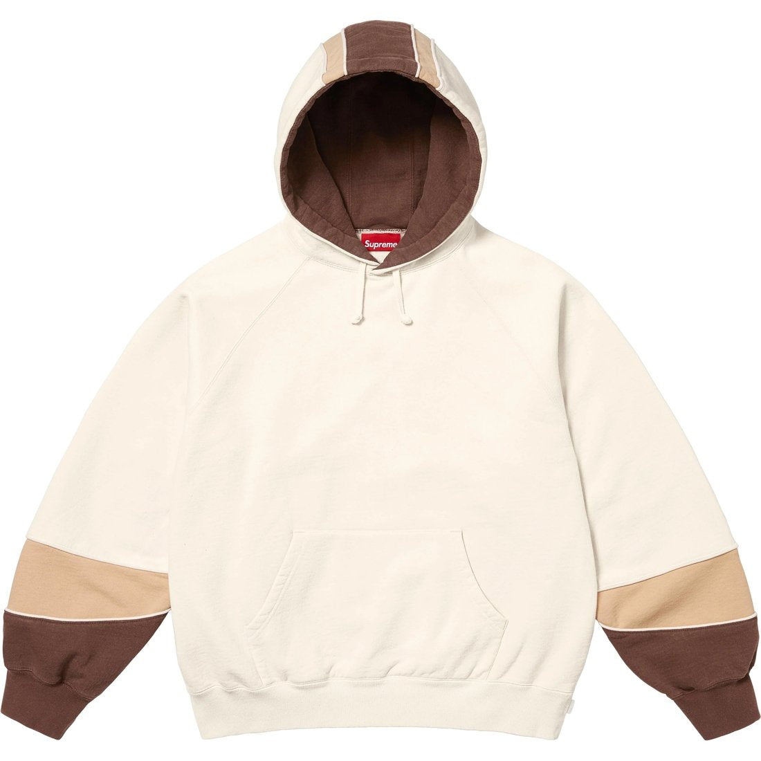Supreme Paneled Hooded Sweatshirt “Natural”