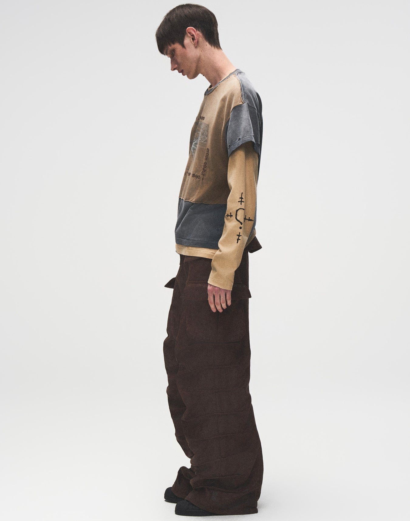 Birth of a Royal Child Distressed Long-sleeve Tee “Stained”
