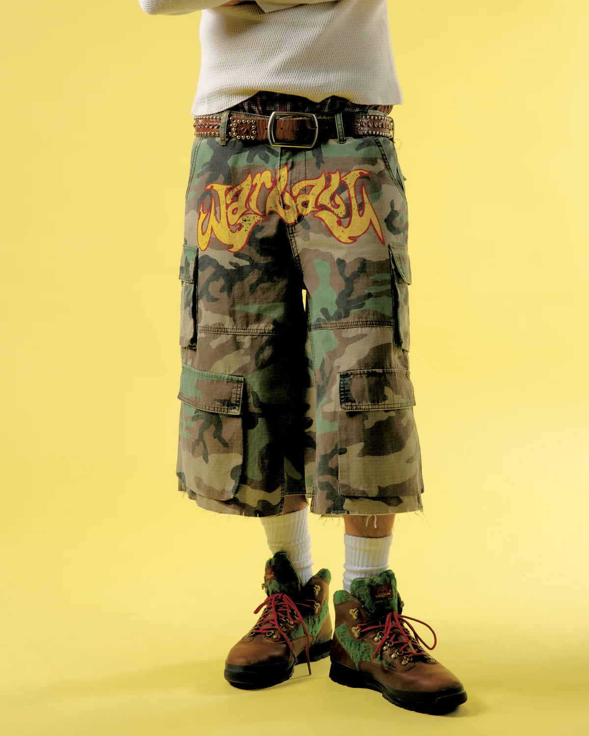 Bravest Camo Cargo Shorts “War Baby”