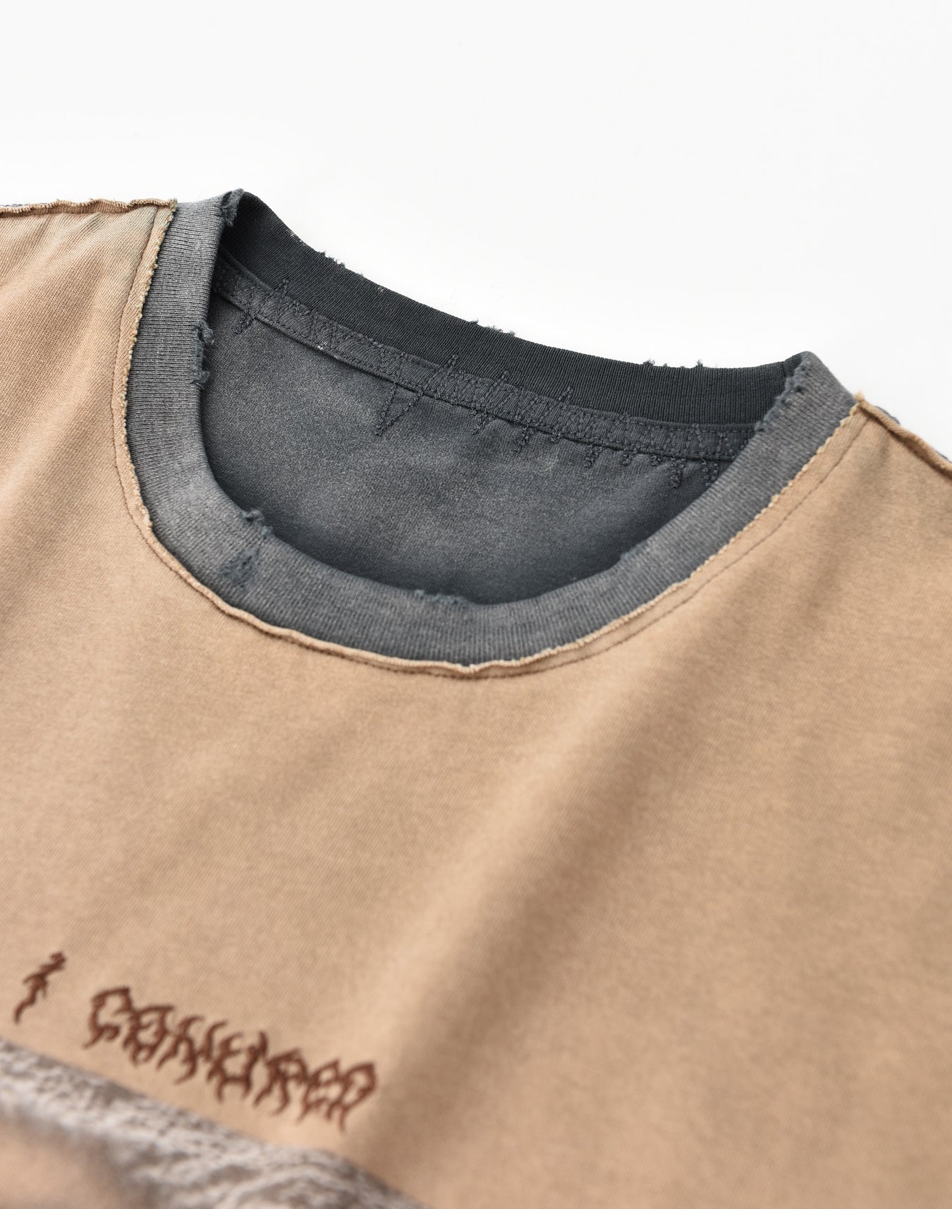 Birth of a Royal Child Distressed Long-sleeve Tee “Stained”