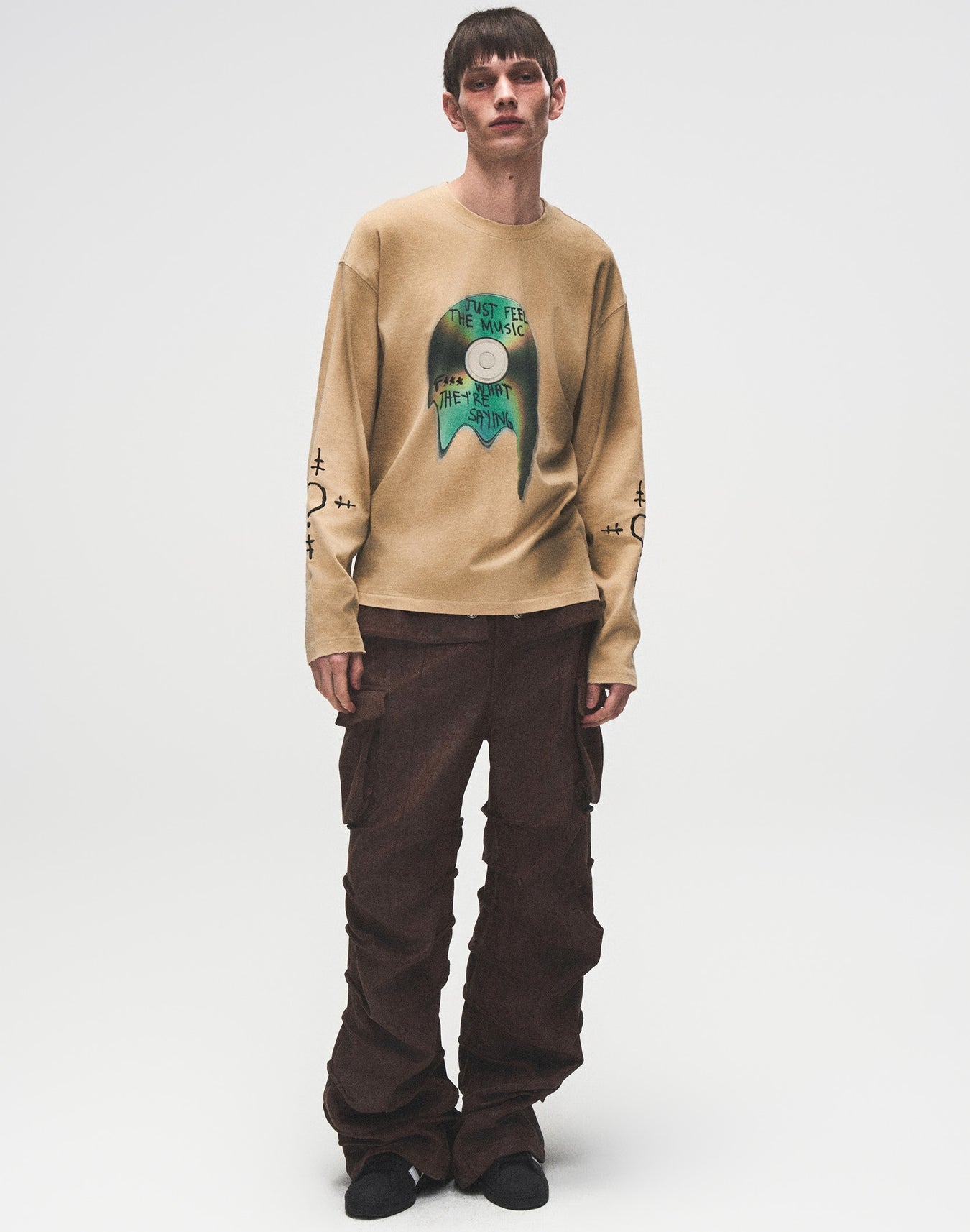 Birth of a Royal Child Distressed Long-sleeve Tee “Stained”