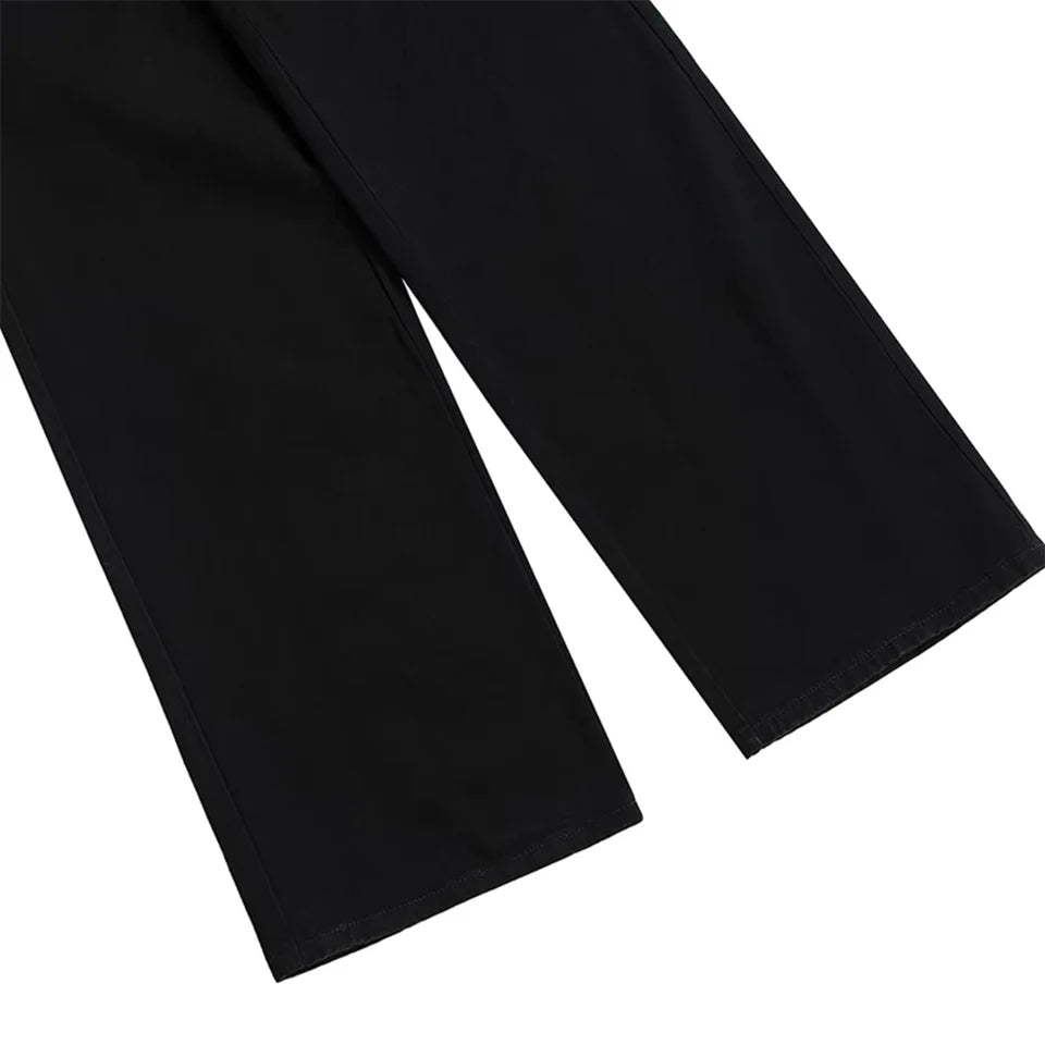 Calça Denim “Leopard Stacked”