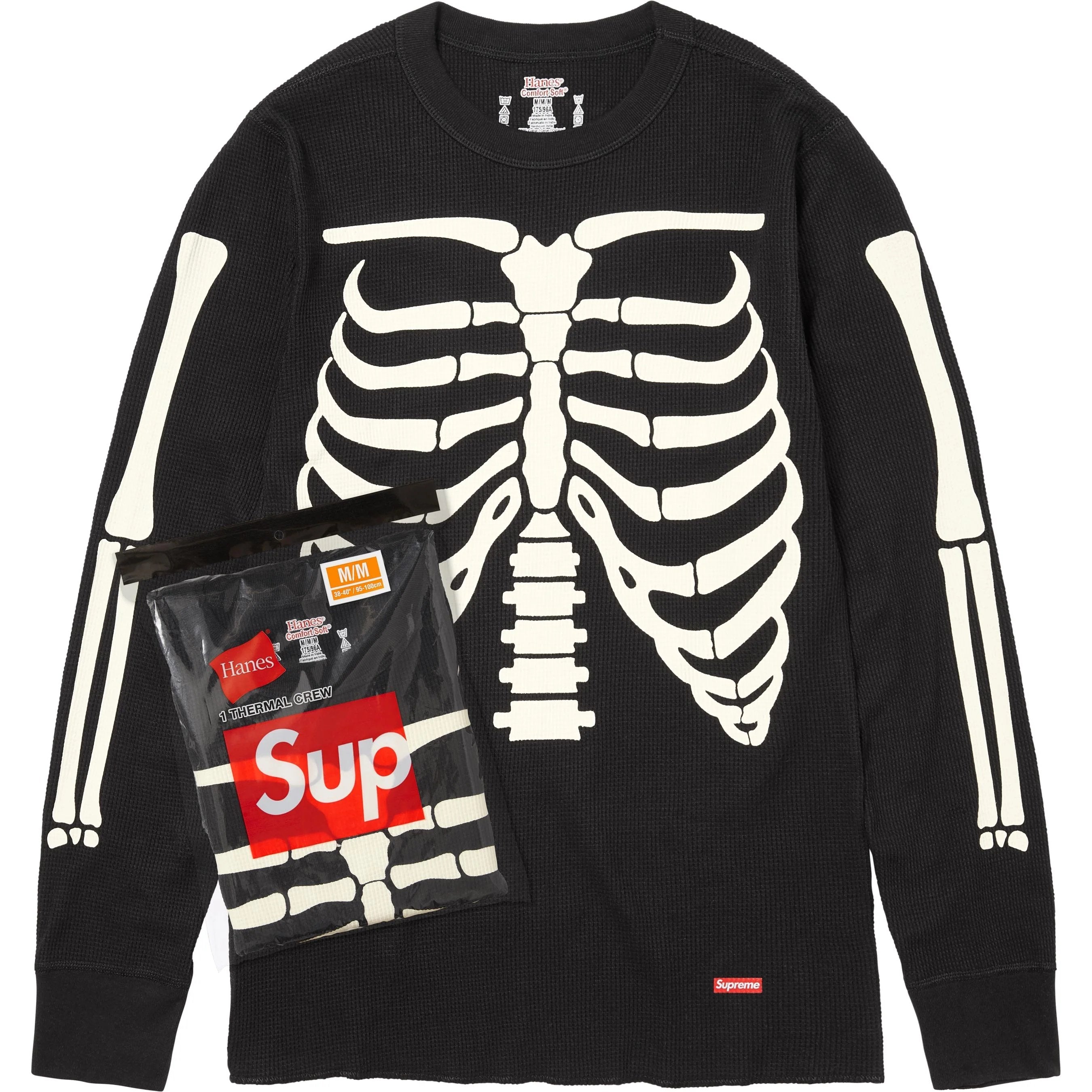 Supreme Hanes Bones Thermal “Black”