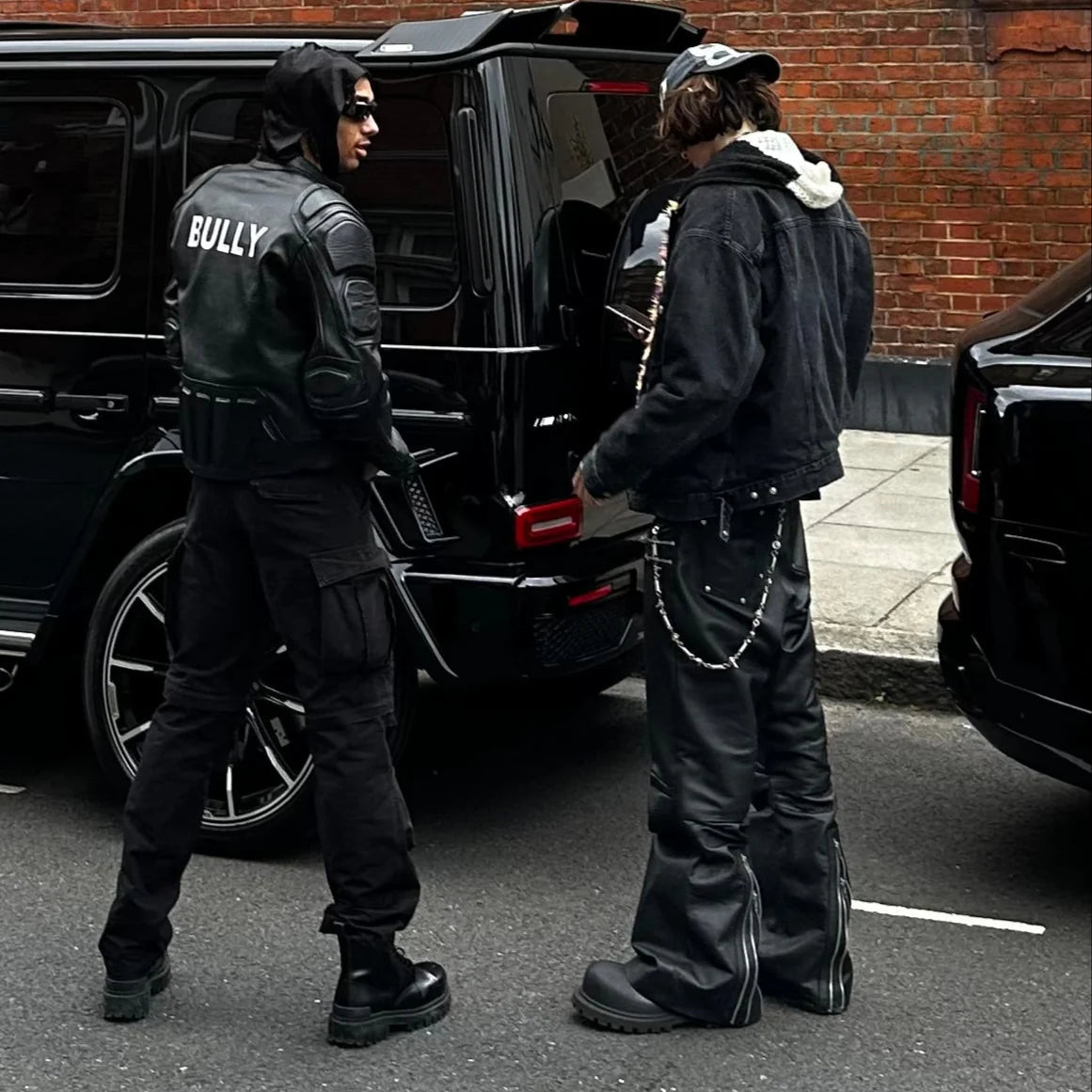 PHTMNE Calça Leather “Slate”