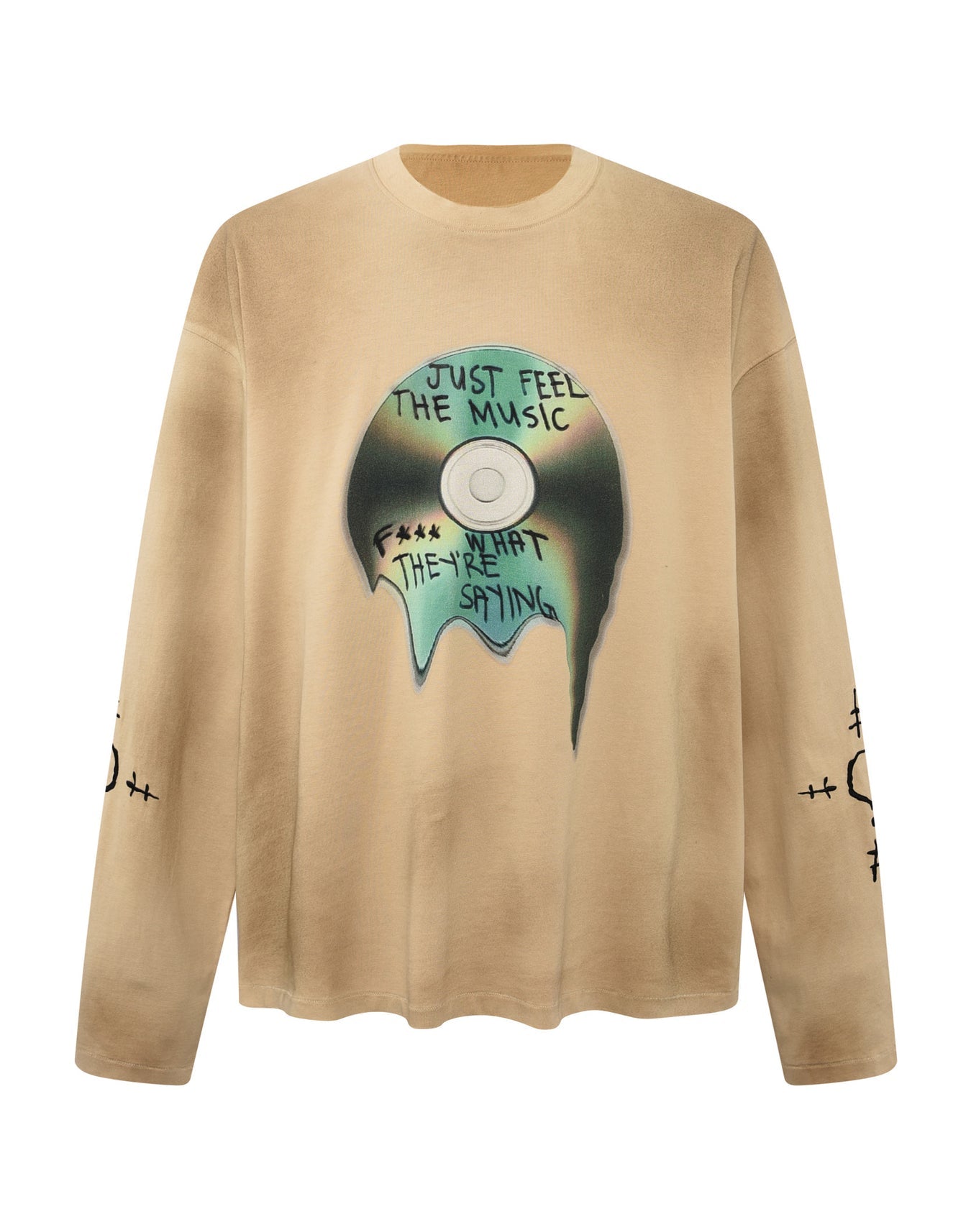 Birth of a Royal Child Distressed Long-sleeve Tee “Stained”