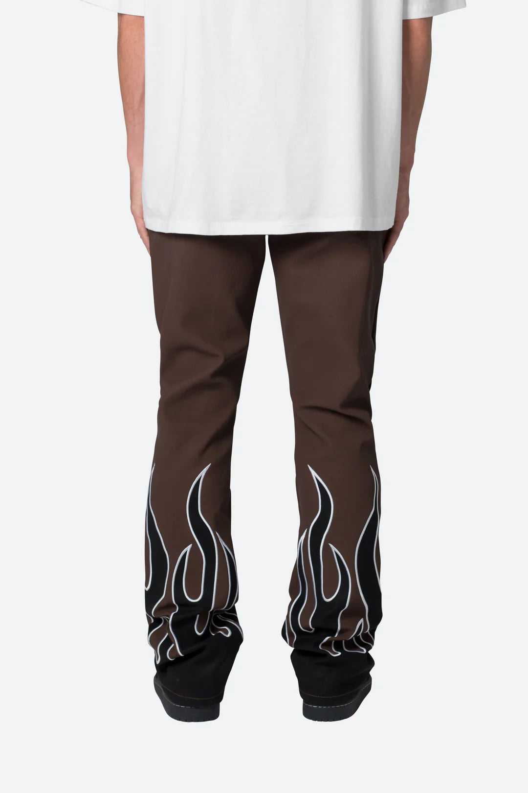 Calça Leather Flare Flame “Brown”
