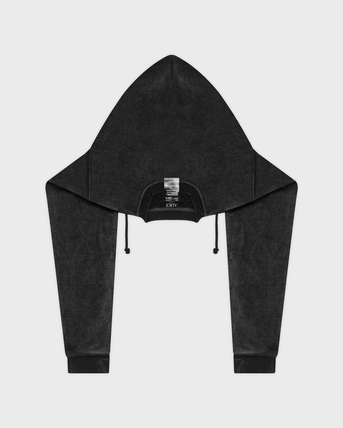 Alice Hollywood Moto Couture Hood Scarf “Black”