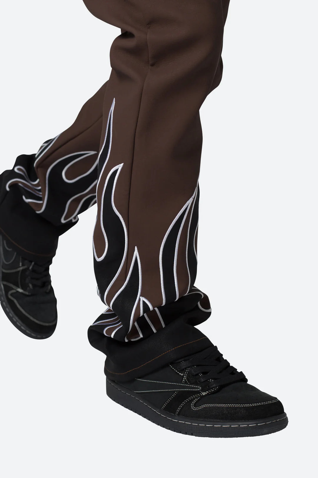 Calça Leather Flare Flame “Brown”