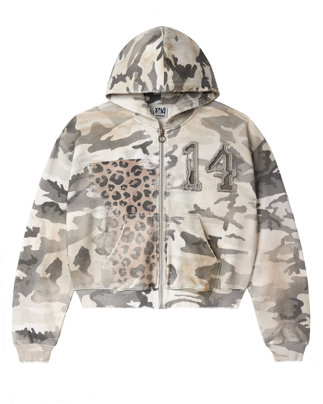 Vale Lives Forever Zip Up “Winter Camo”