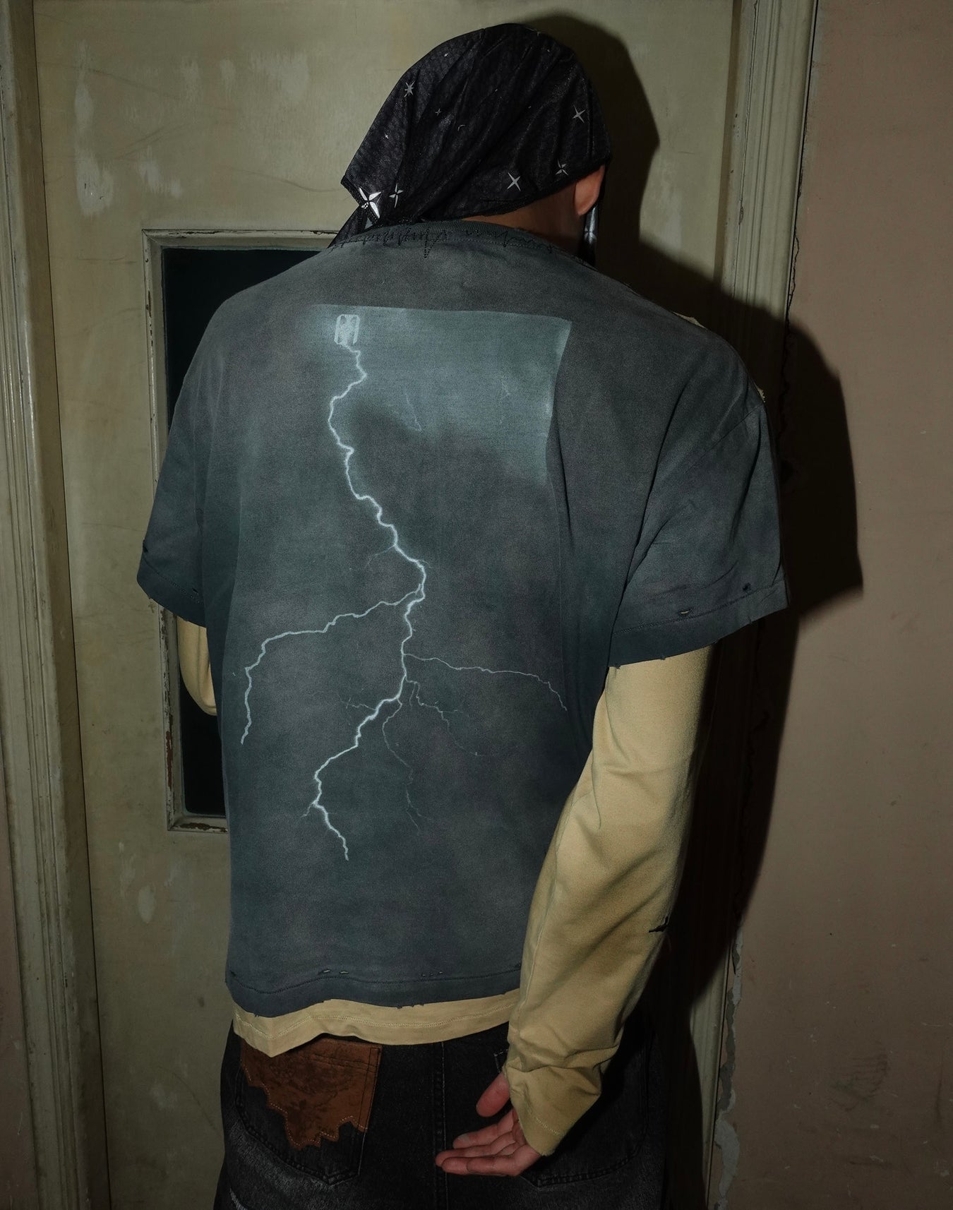 Birth of a Royal Child Distressed Long-sleeve Tee “Stained”