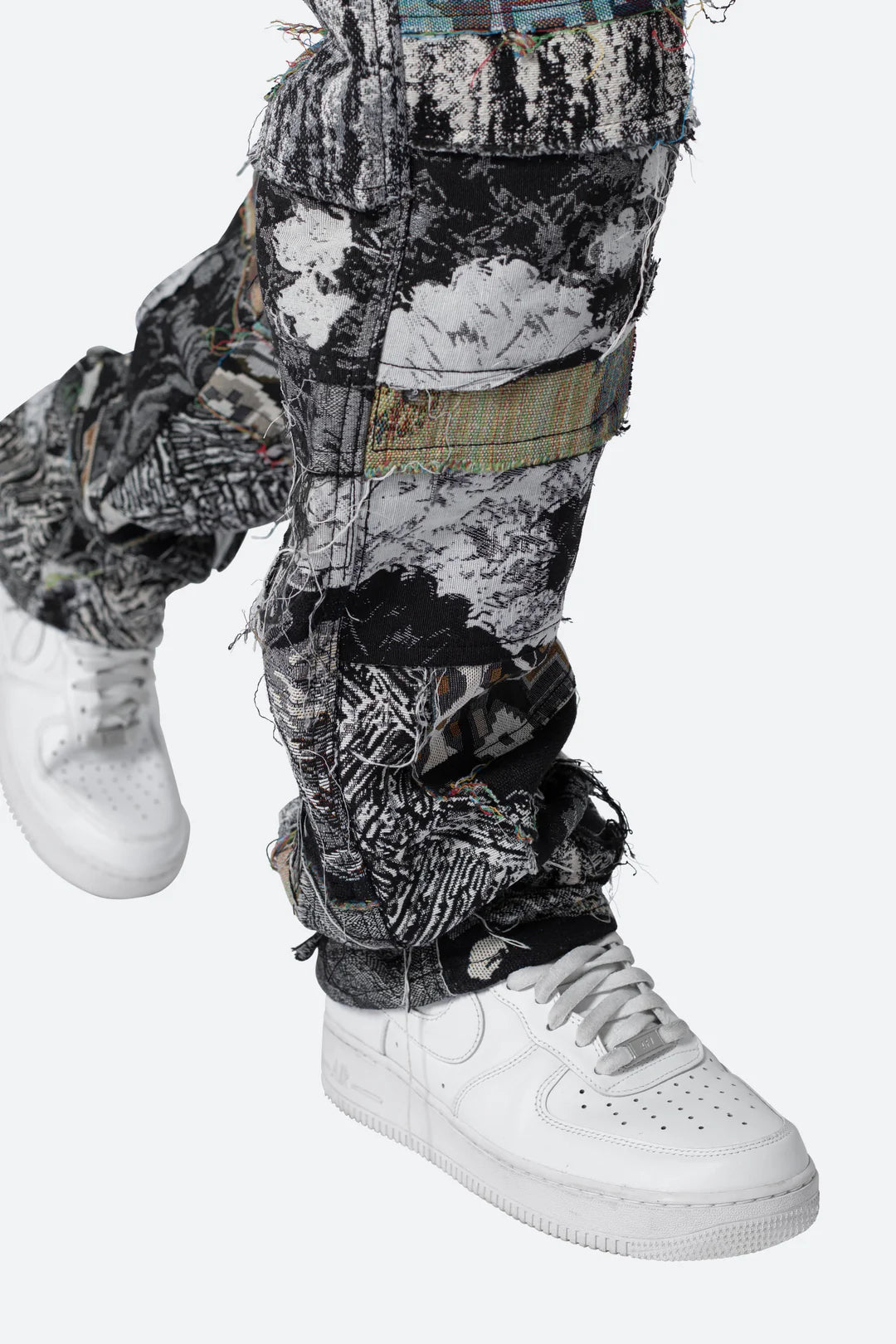 Calça Paneled Blanket “Black/White”