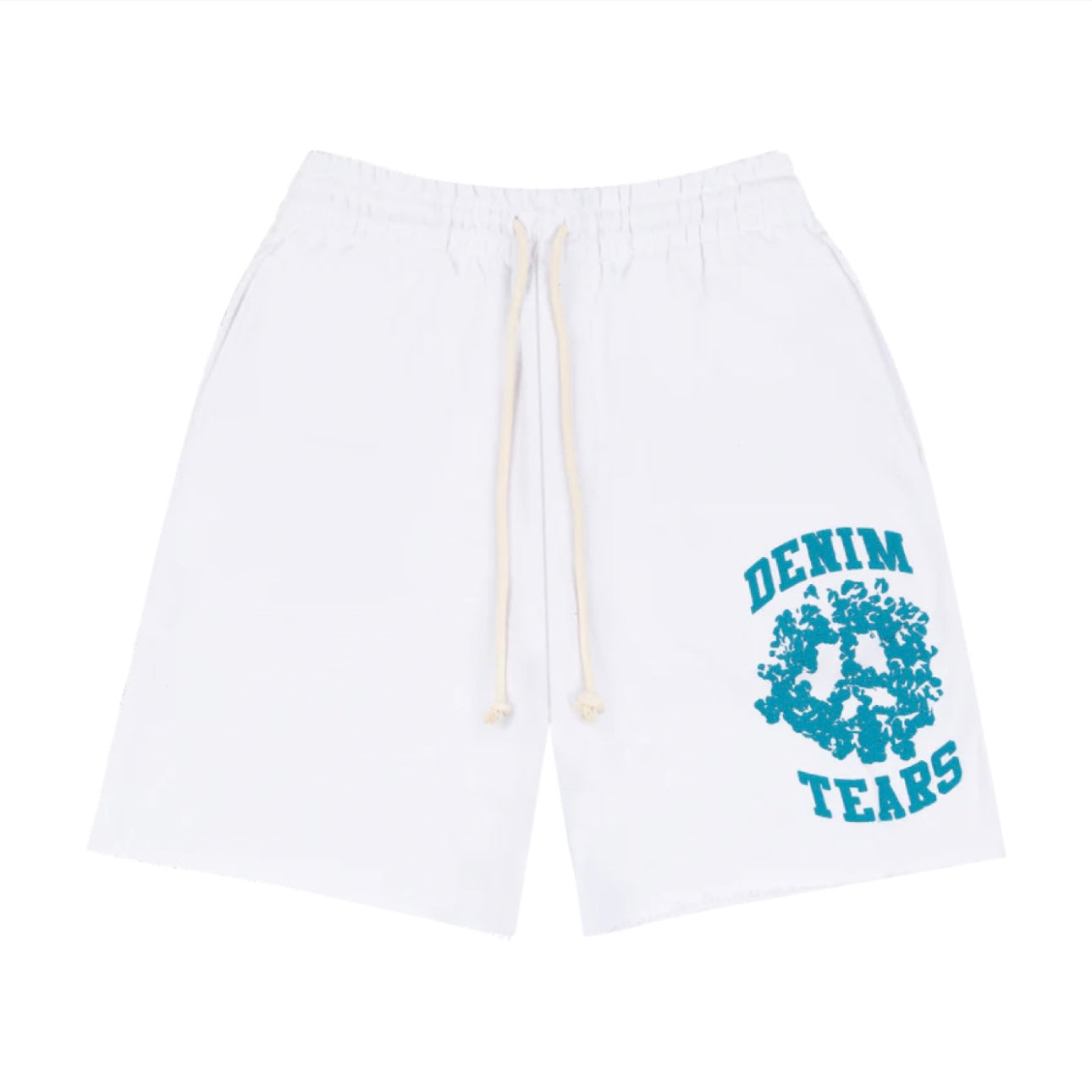 Denim Tear University Sweat Shorts “White”