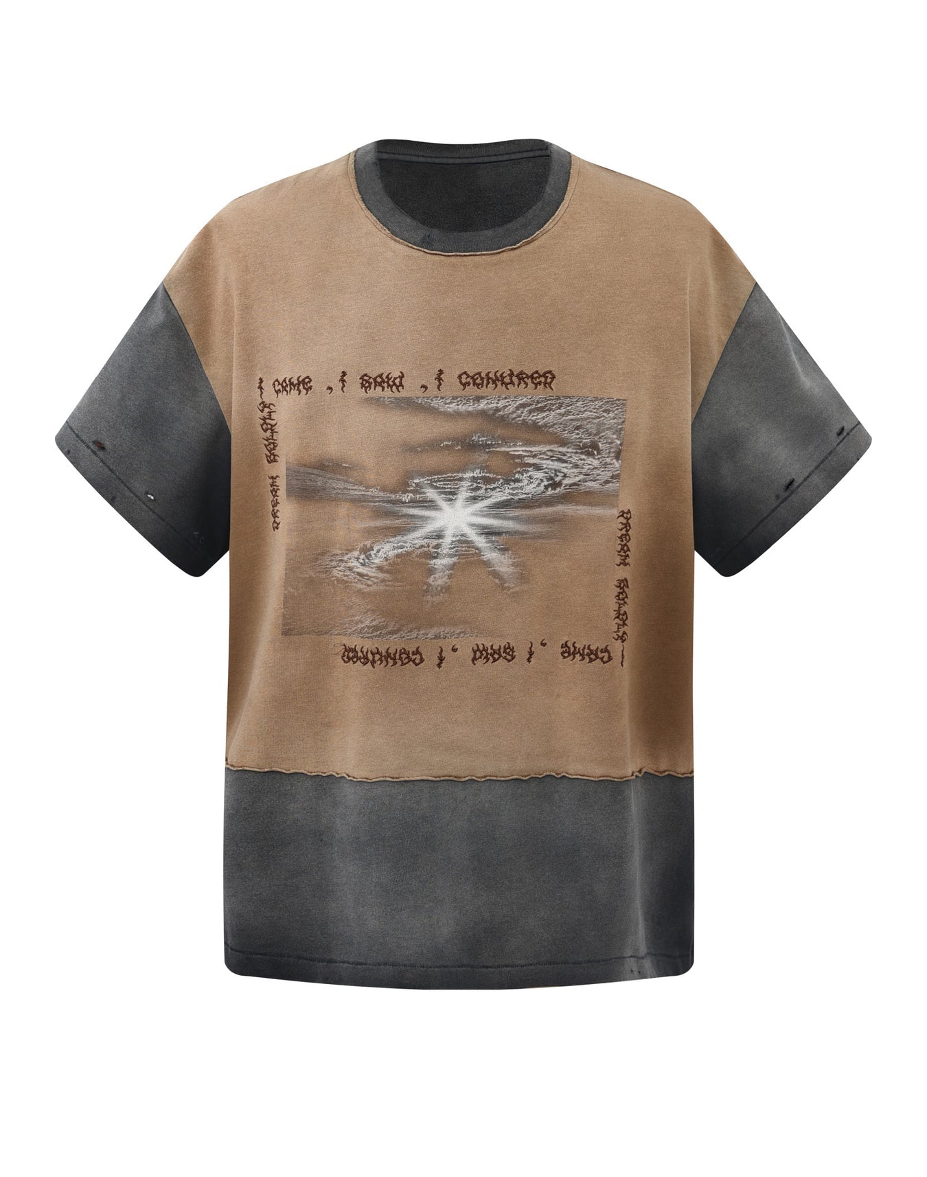 Birth of a Royal Child Distressed Long-sleeve Tee “Stained”