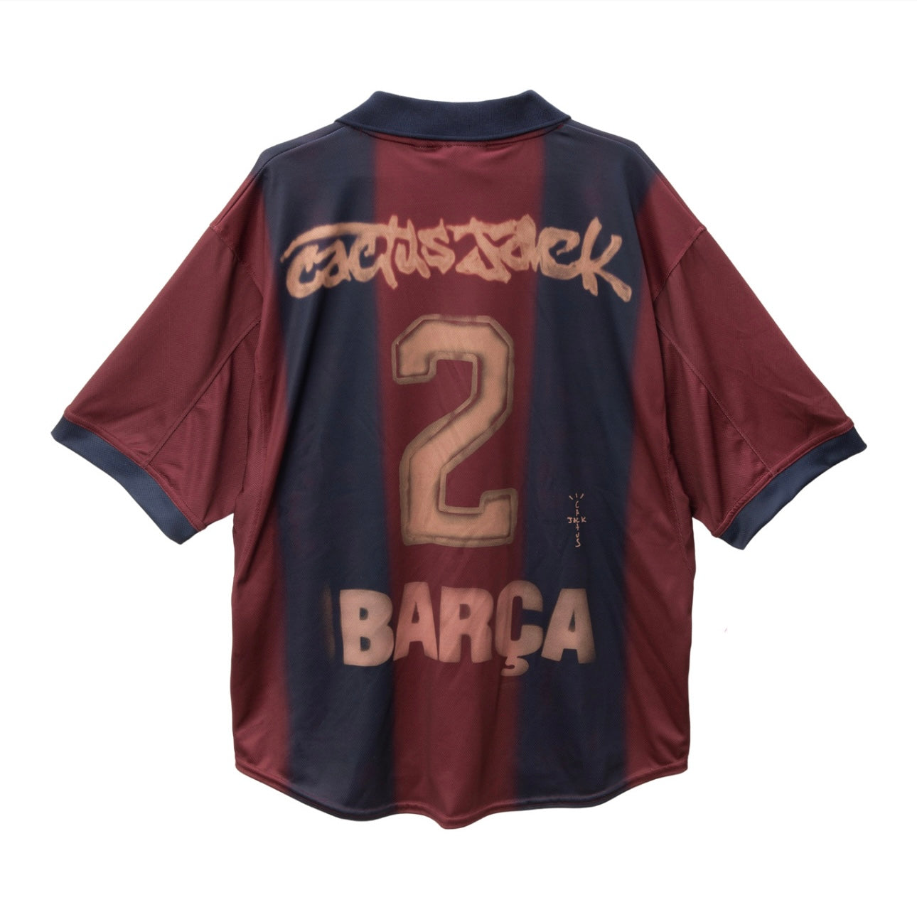 Cactus Jack X Nike X Barcelona Retro 2000/2001 Home Jersey “Skeleton”