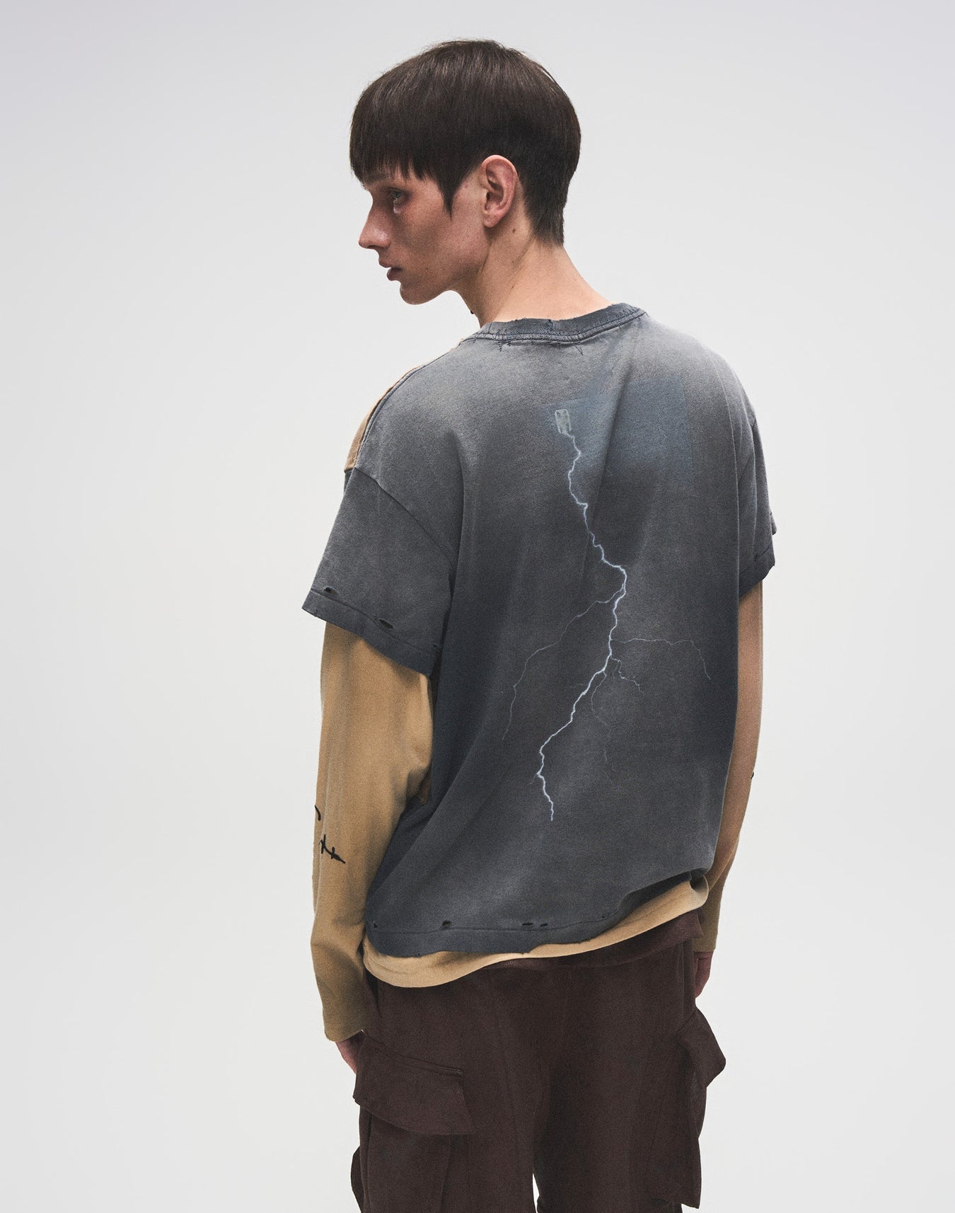 Birth of a Royal Child Distressed Long-sleeve Tee “Stained”