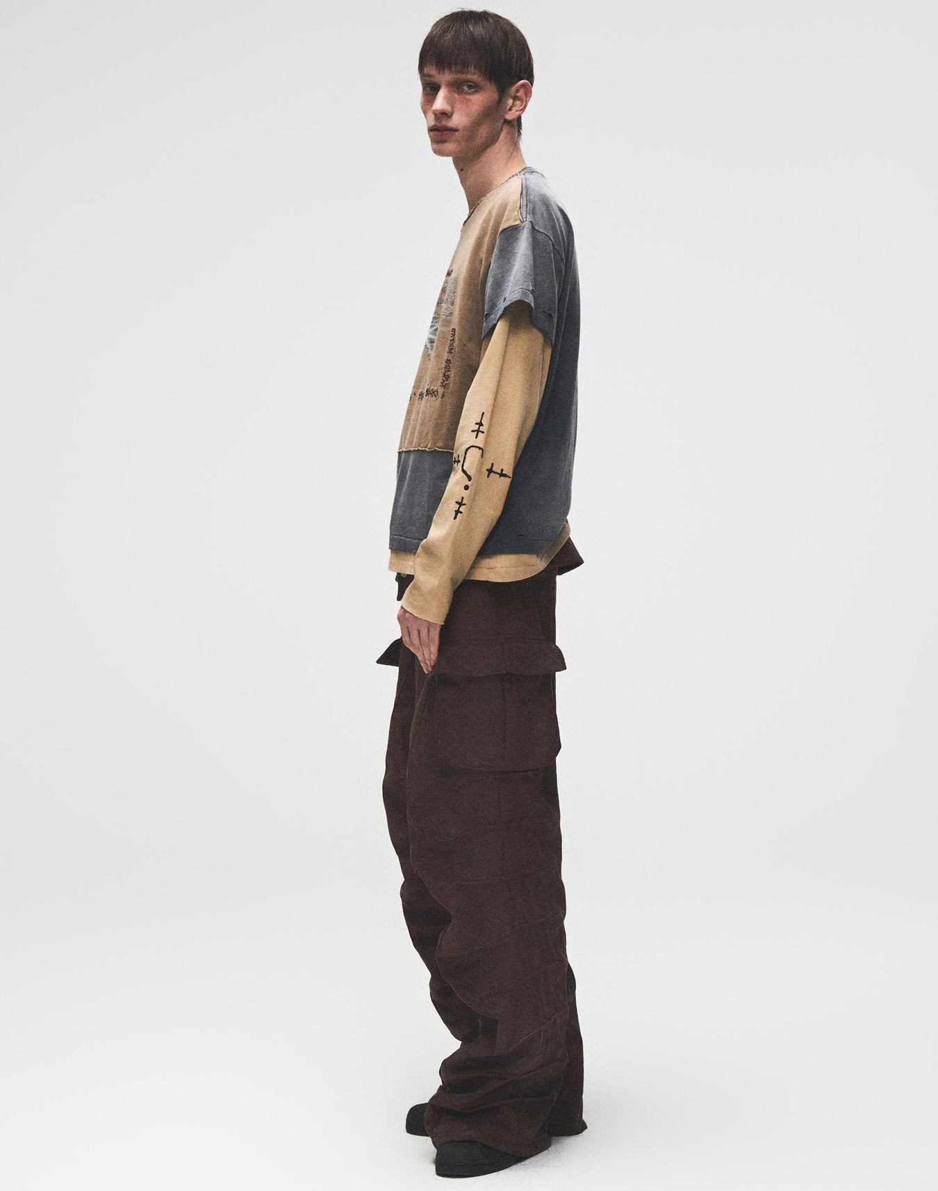 Birth of a Royal Child Distressed Long-sleeve Tee “Stained”