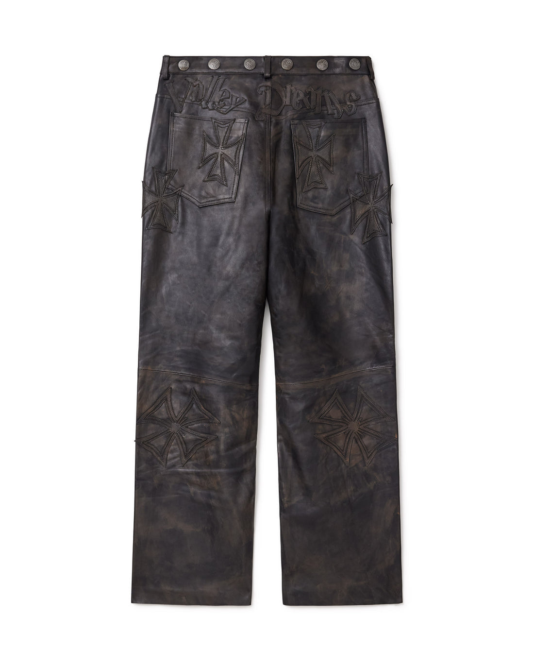 Calça Vale Forever “Leather Croxxx Denim”