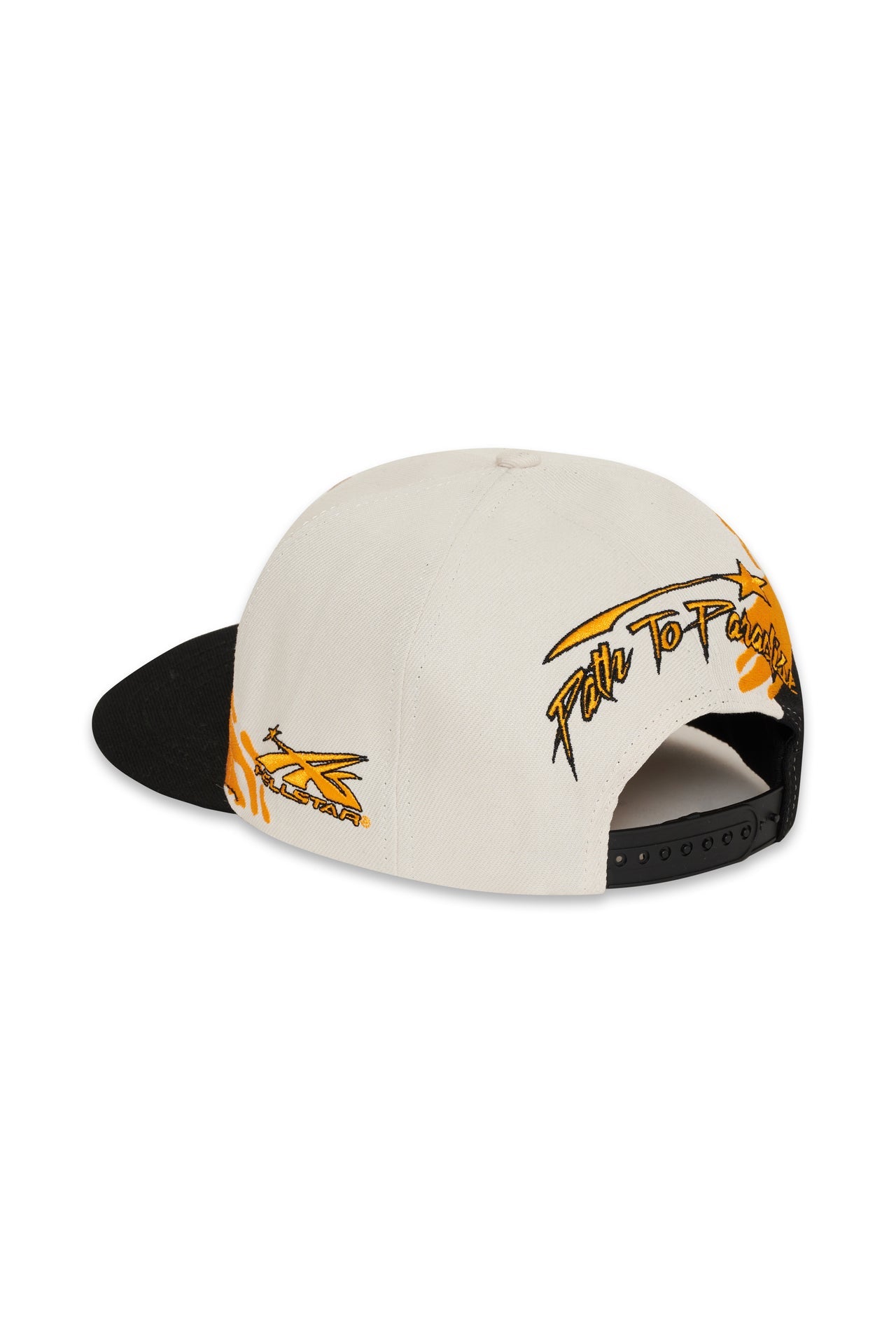 Hellstar Studios Snapback Hat Paintbrush “Orange/Black”