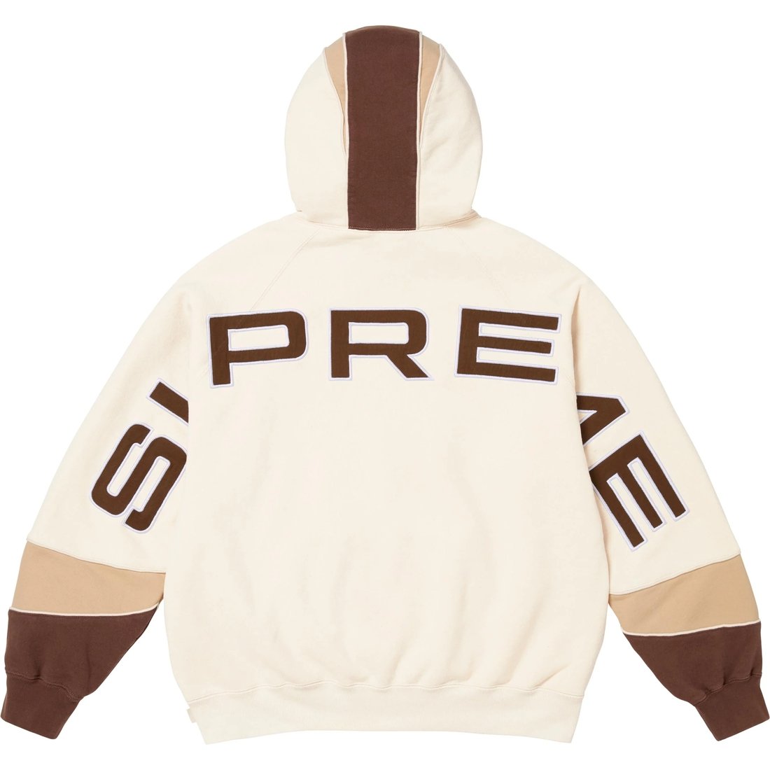 Supreme Paneled Hooded Sweatshirt “Natural”