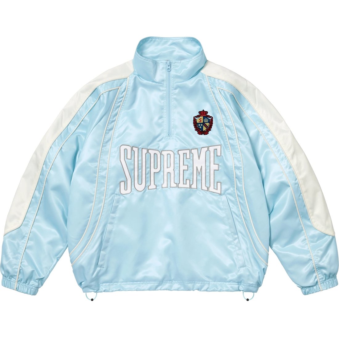 Supreme Satin Piping Pullover “Light Blue”