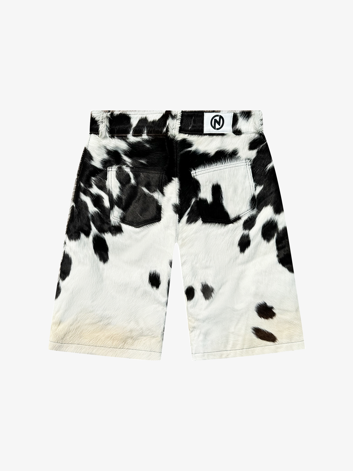 Short Flared Cowhide “Black/White”